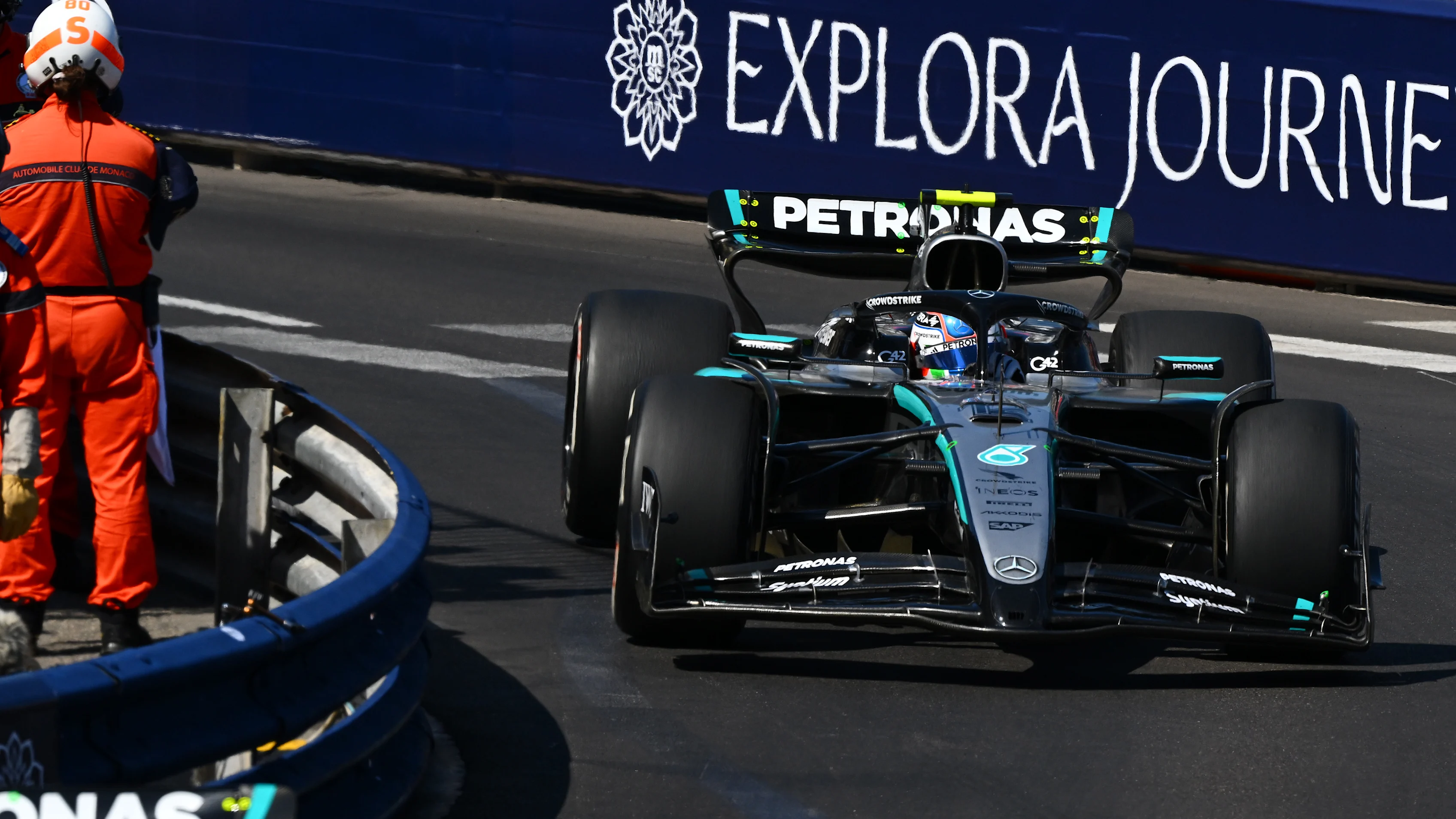 MONTE-CARLO, MONACO - MAY 25: Andrea Kimi Antonelli of Italy driving the (12) Mercedes AMG Petronas