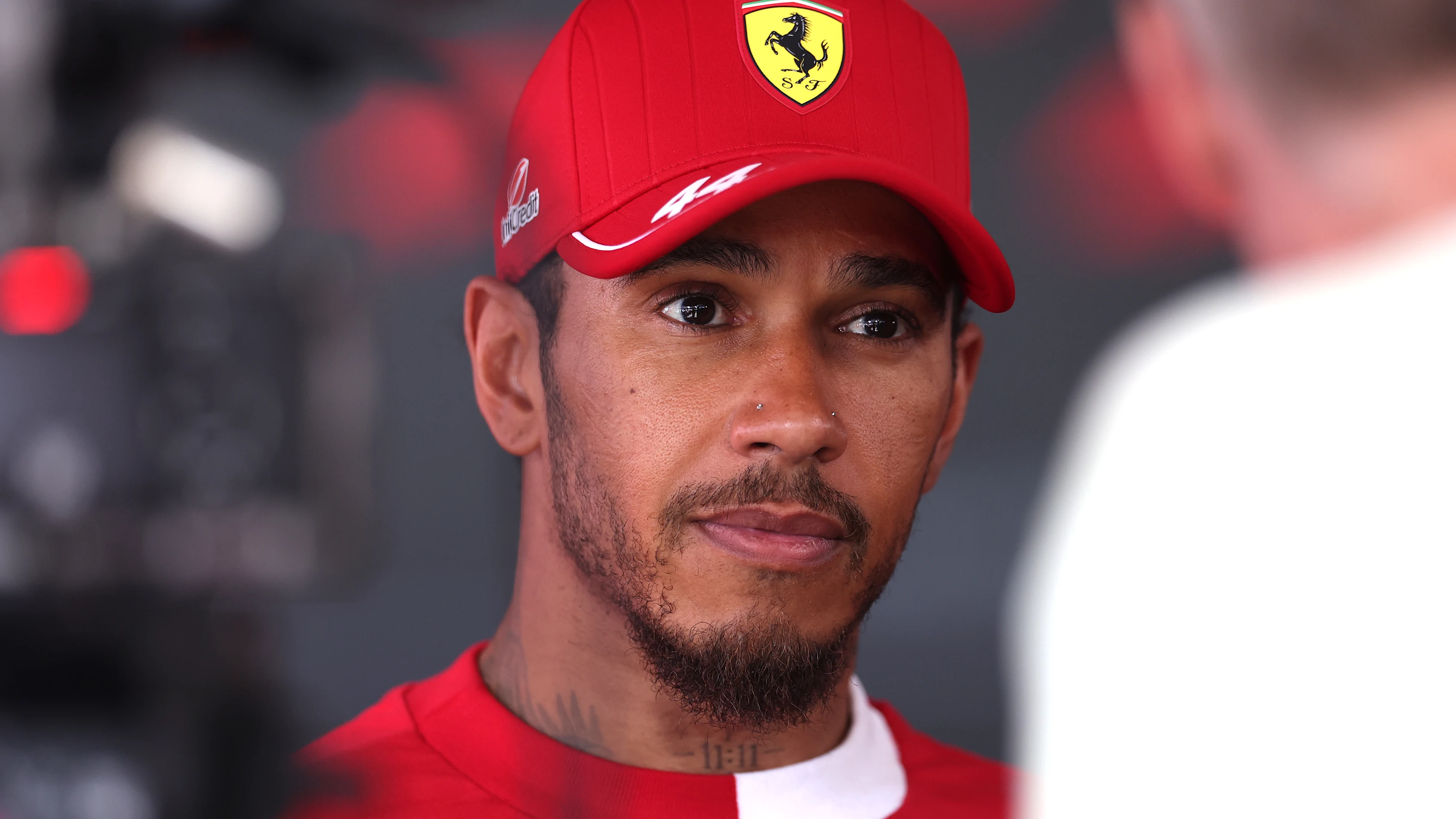 ZANDVOORT, NETHERLANDS - AUGUST 30: Seventh placed qualifier Lewis Hamilton of Great Britain and