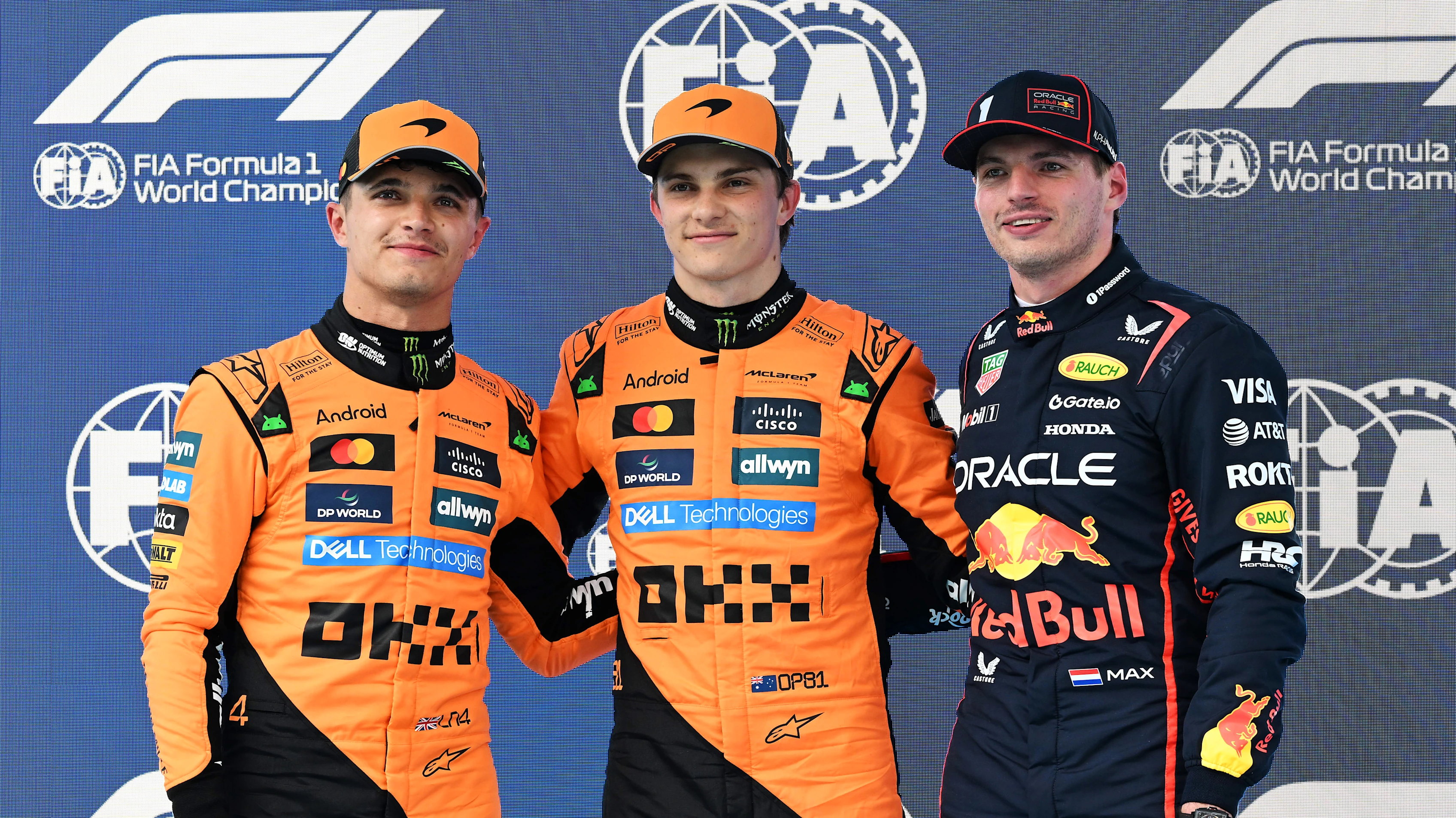 BARCELONA, SPAIN - MAY 31: Pole position qualifier Oscar Piastri of Australia and McLaren Second