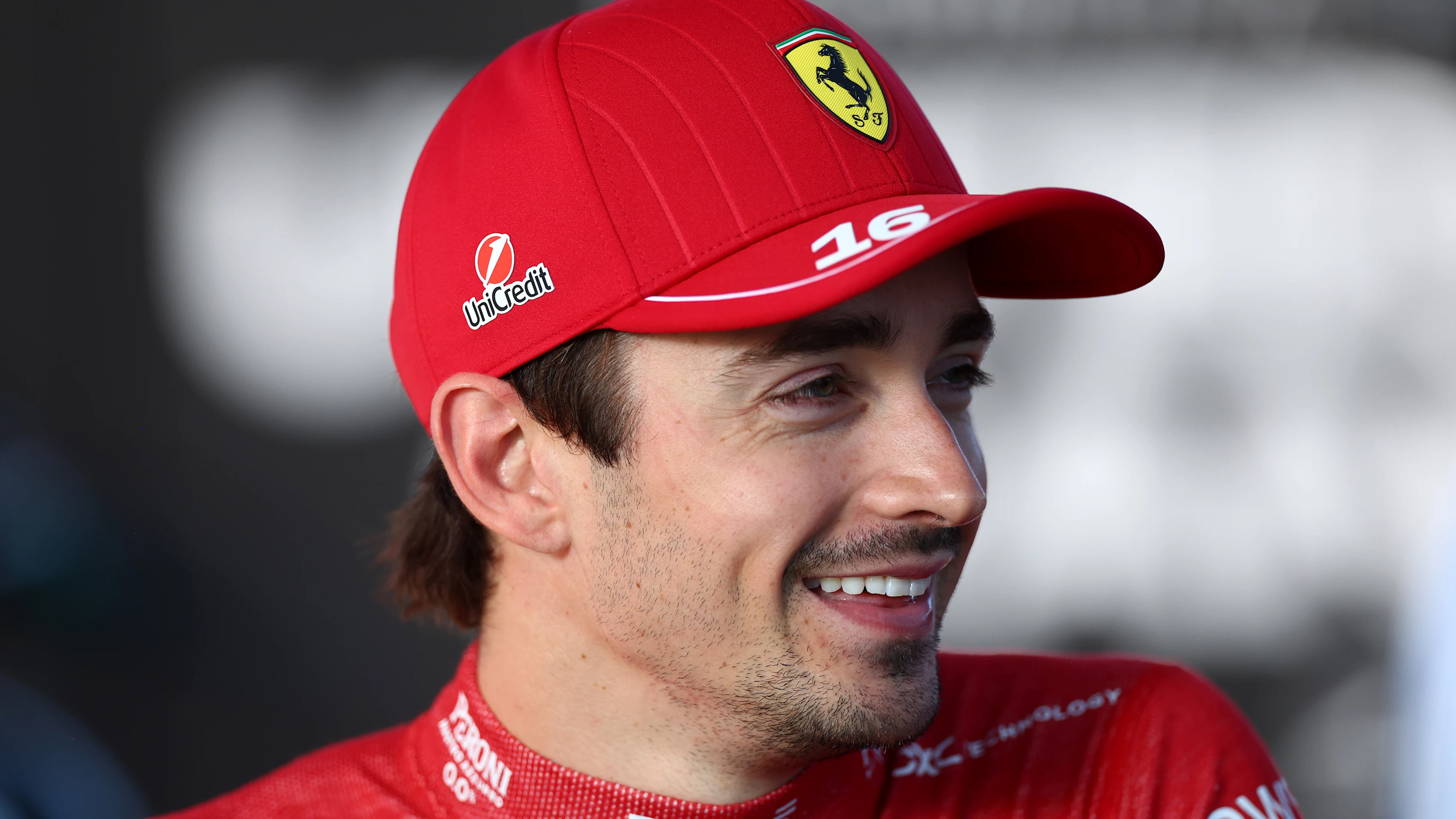 AUSTIN, TEXAS - OCTOBER 18: Third placed qualifier Charles Leclerc of Monaco and Scuderia Ferrari
