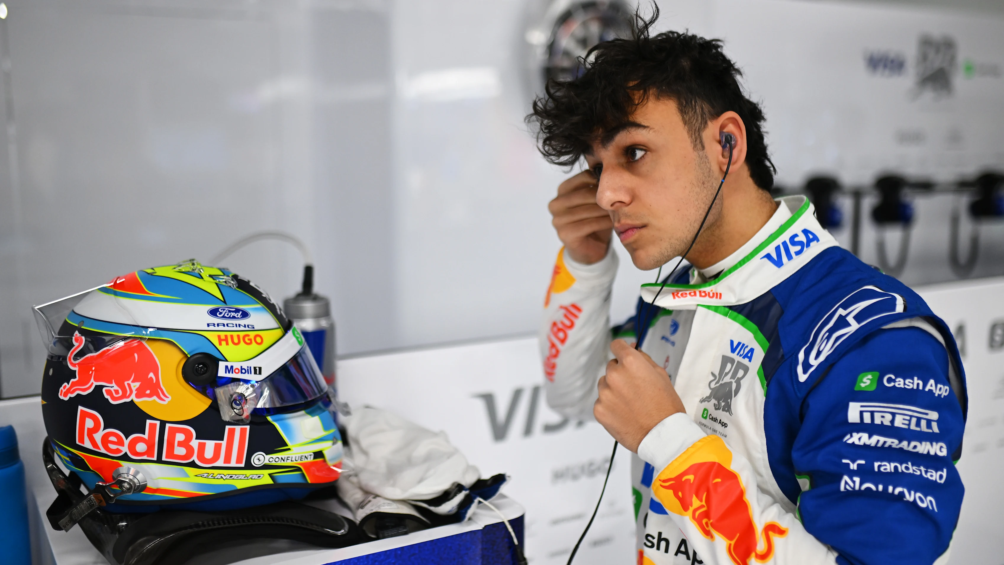 MONTMELO, SPAIN - JANUARY 28: Arvid Lindblad of Great Britain and Visa Cash App Racing Bulls