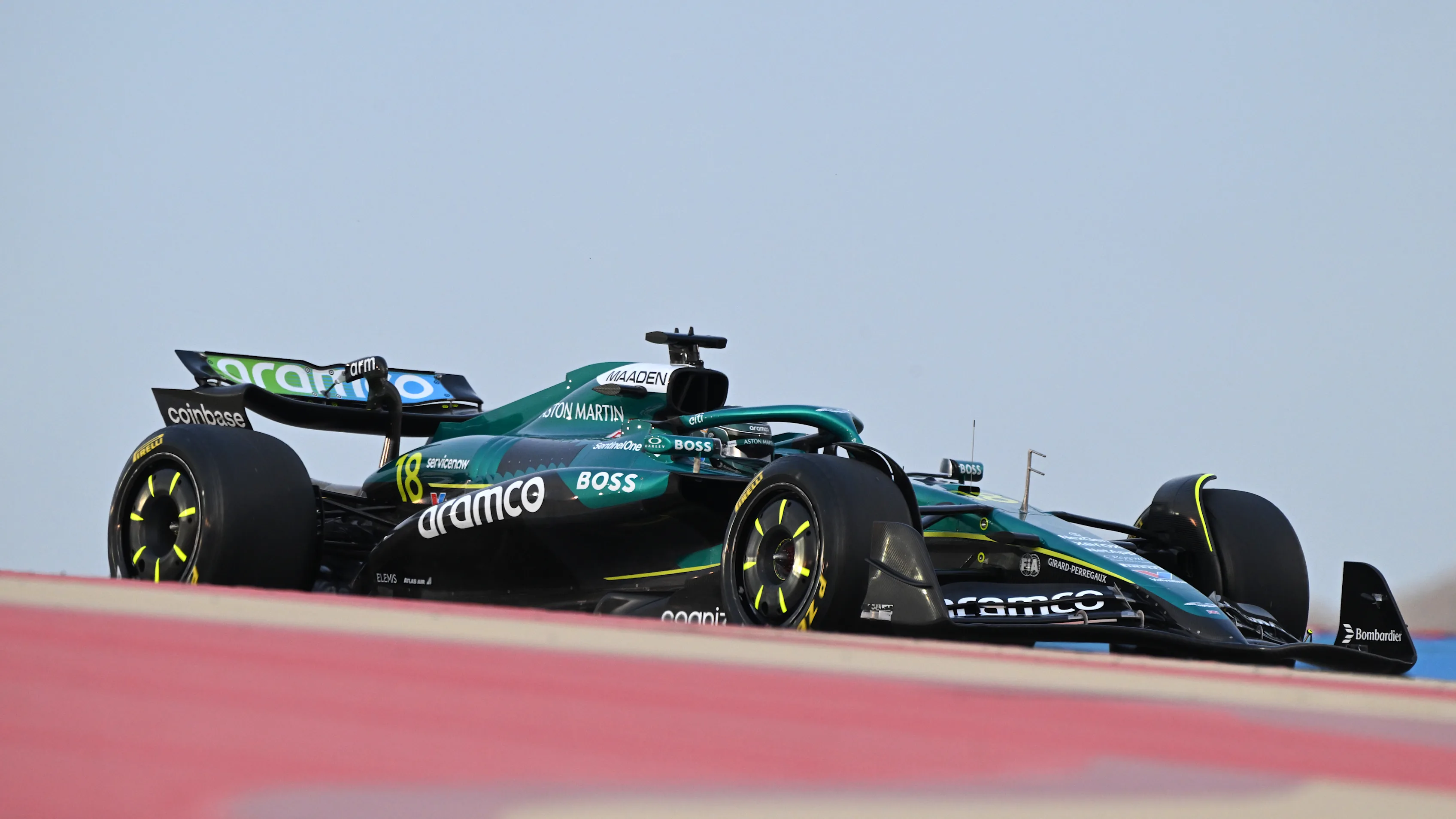 BAHRAIN, BAHRAIN - FEBRUARY 28: Lance Stroll of Canada driving the (18) Aston Martin F1 Team AMR25