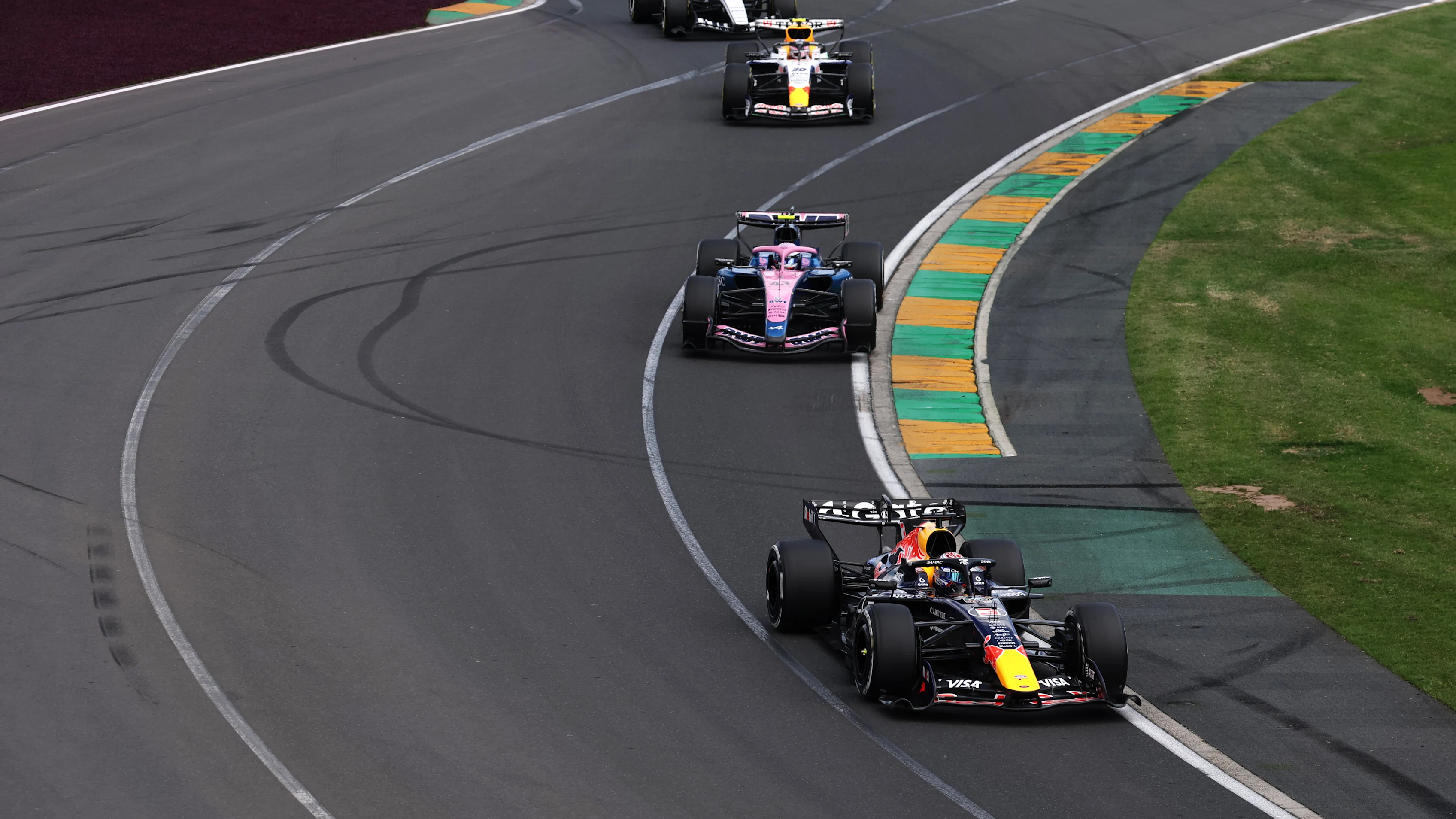 MELBOURNE, AUSTRALIA - MARCH 08: Max Verstappen of the Netherlands driving the (3) Oracle Red Bull Racing RB22 Red Bull Ford on track during the F1 Grand Prix of Australia at Albert Park Grand Prix Circuit on March 08, 2026 in Melbourne, Australia. (Photo by Mark Thompson/Getty Images)