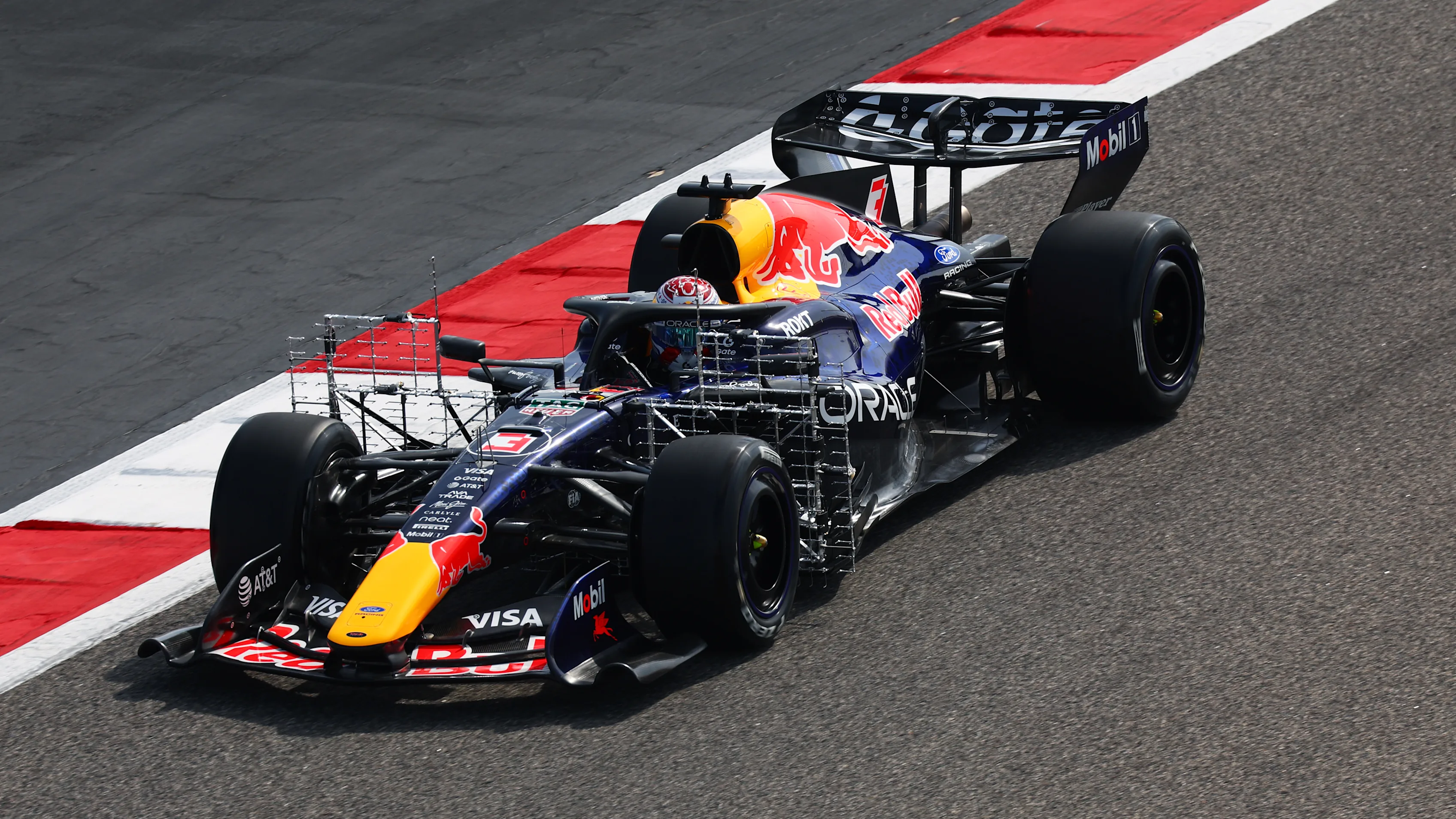 BAHRAIN, BAHRAIN - FEBRUARY 11: Max Verstappen of the Netherlands driving the (3) Oracle Red Bull