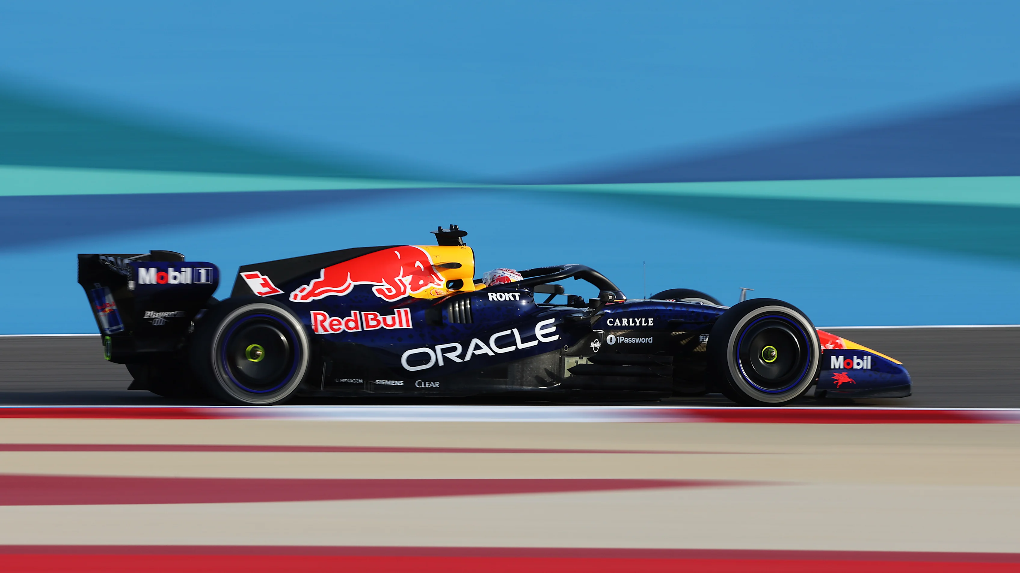 BAHRAIN, BAHRAIN - FEBRUARY 11: Max Verstappen of the Netherlands driving the (3) Oracle Red Bull