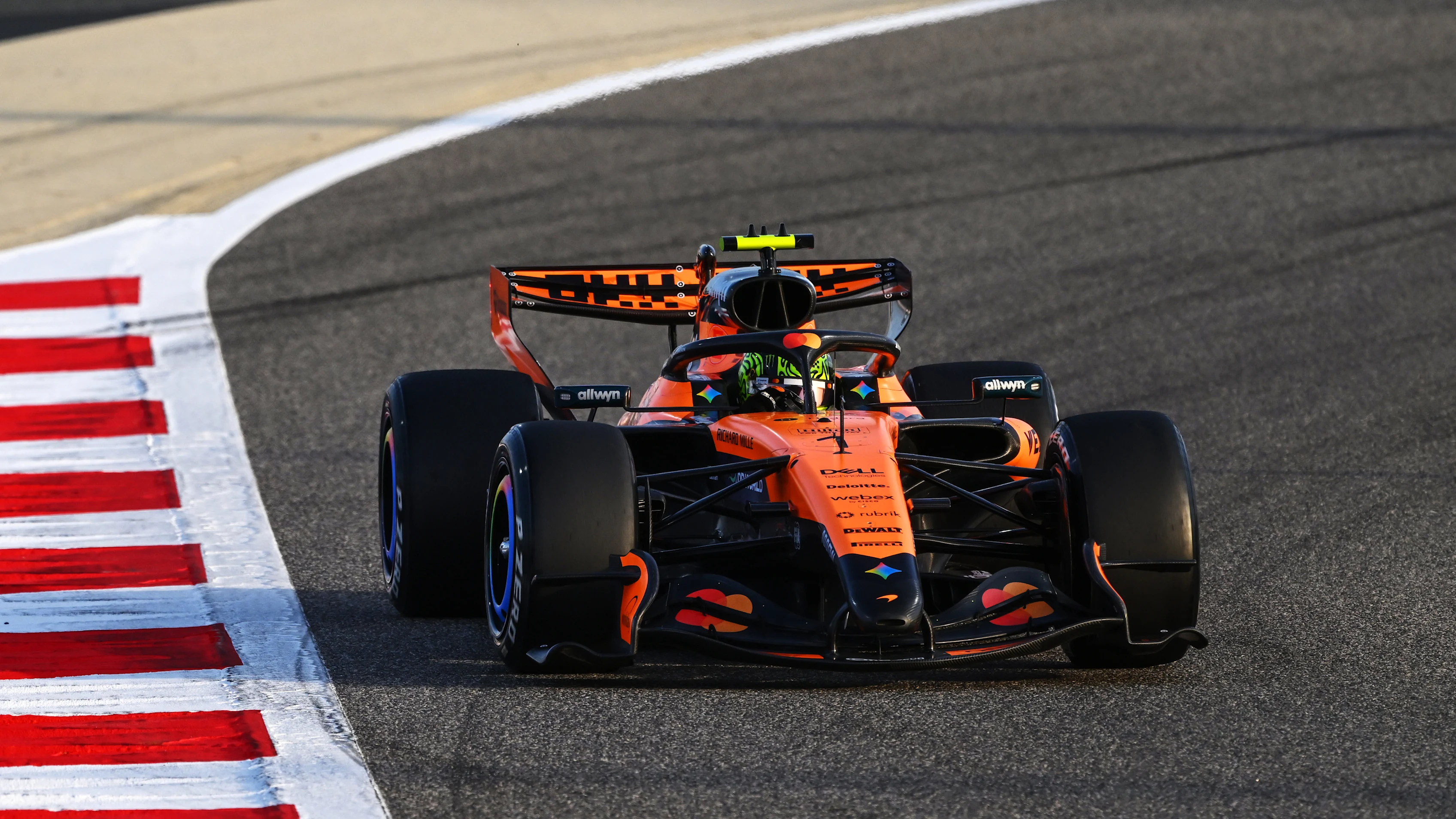 BAHRAIN, BAHRAIN - FEBRUARY 11: Lando Norris of Great Britain driving the (1) McLaren MCL40