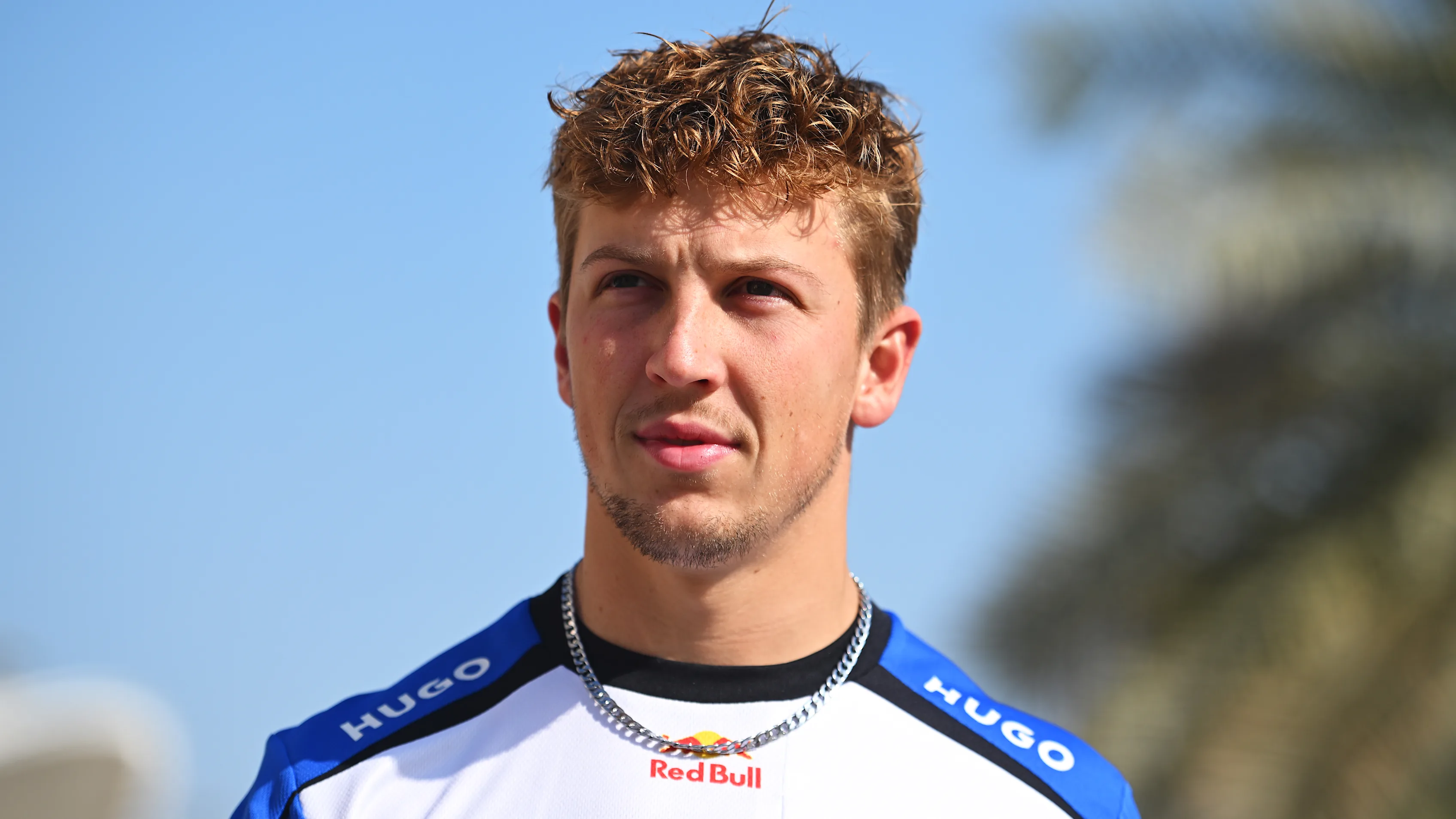 BAHRAIN, BAHRAIN - FEBRUARY 18: Liam Lawson of New Zealand and Visa Cash App Racing Bulls arrives