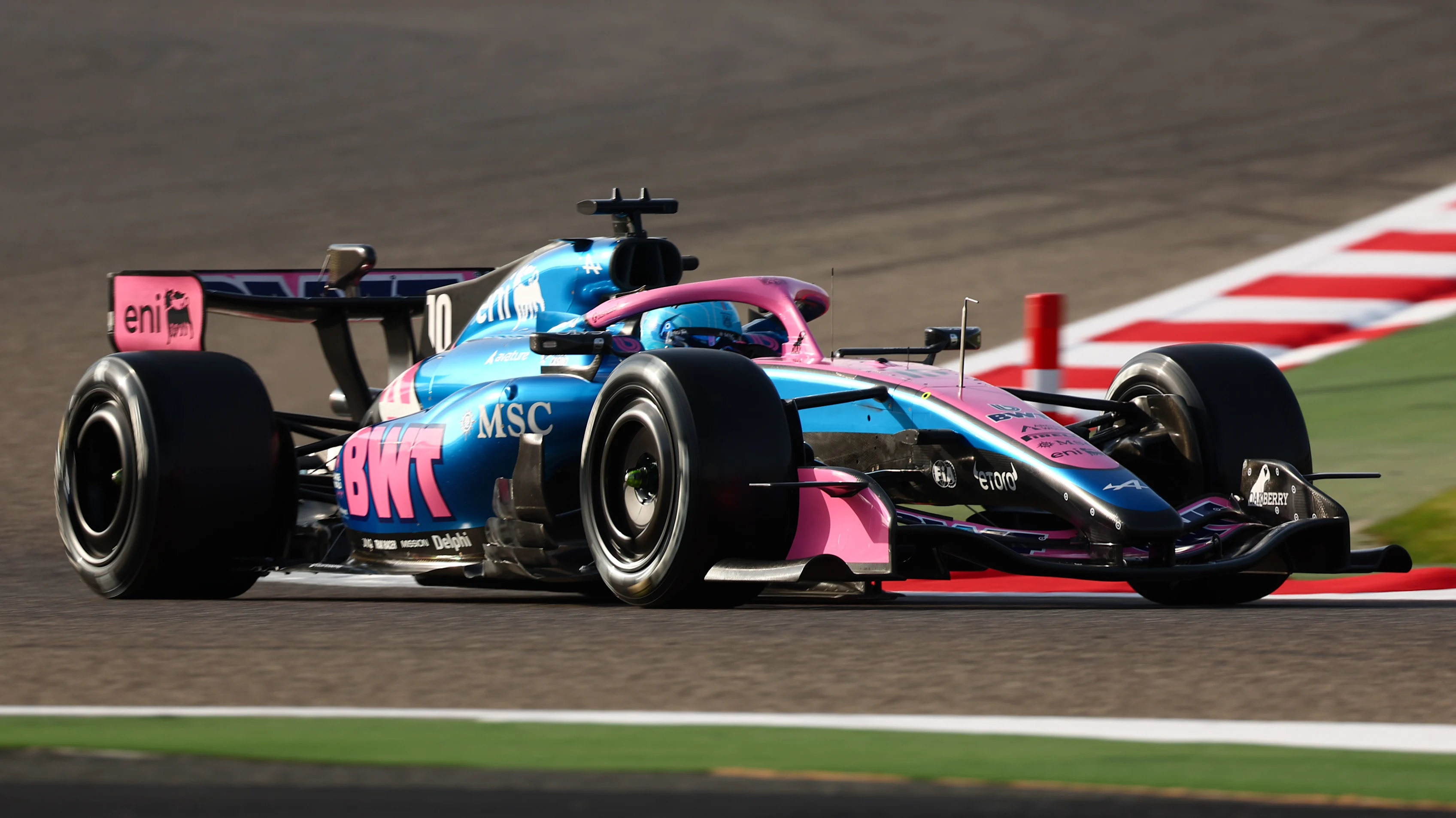 BAHRAIN, BAHRAIN - FEBRUARY 12: Pierre Gasly of France driving the (10) Alpine F1 A526 Mercedes on