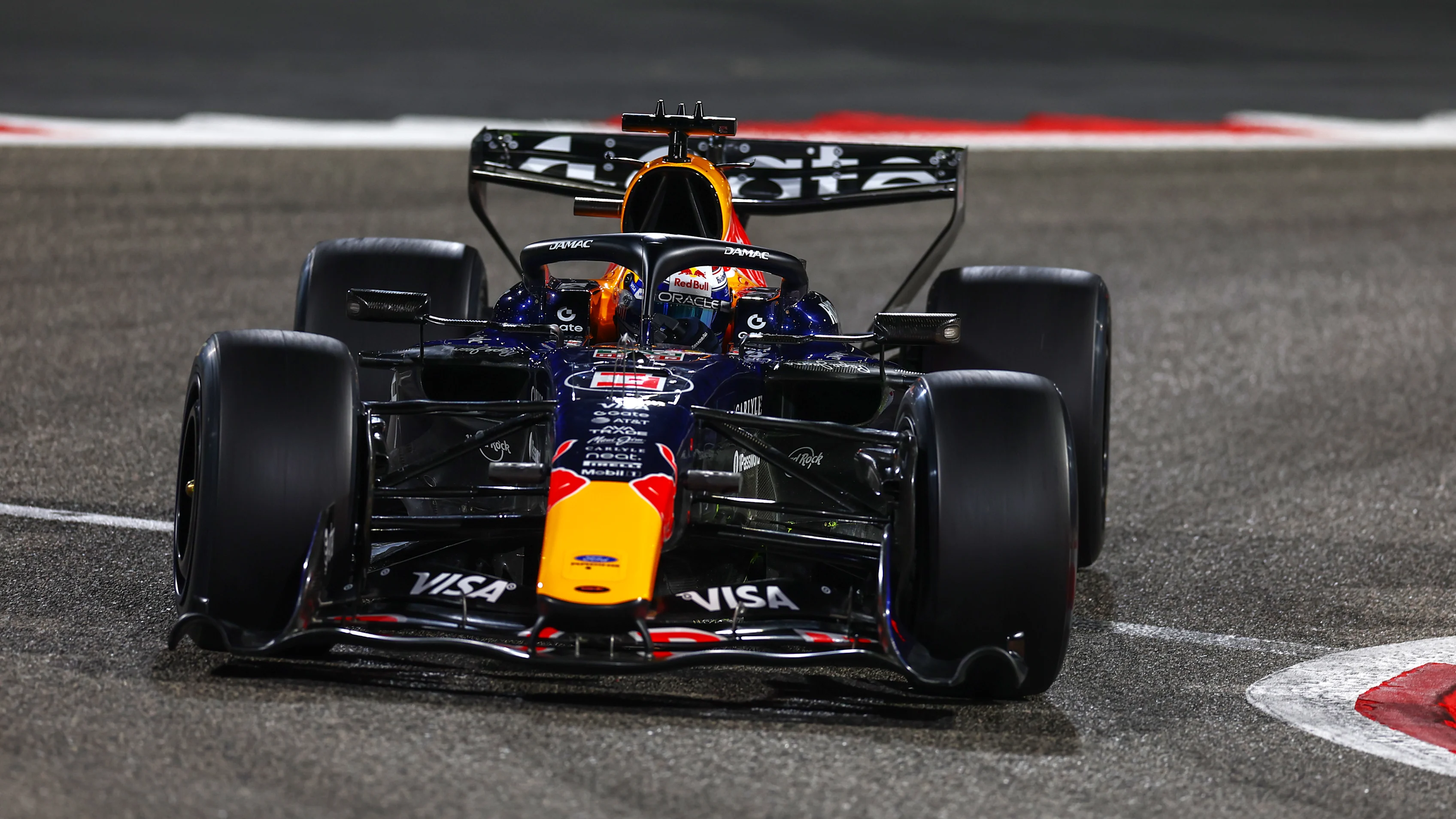 BAHRAIN, BAHRAIN - FEBRUARY 20: Max Verstappen of the Netherlands driving the (3) Oracle Red Bull