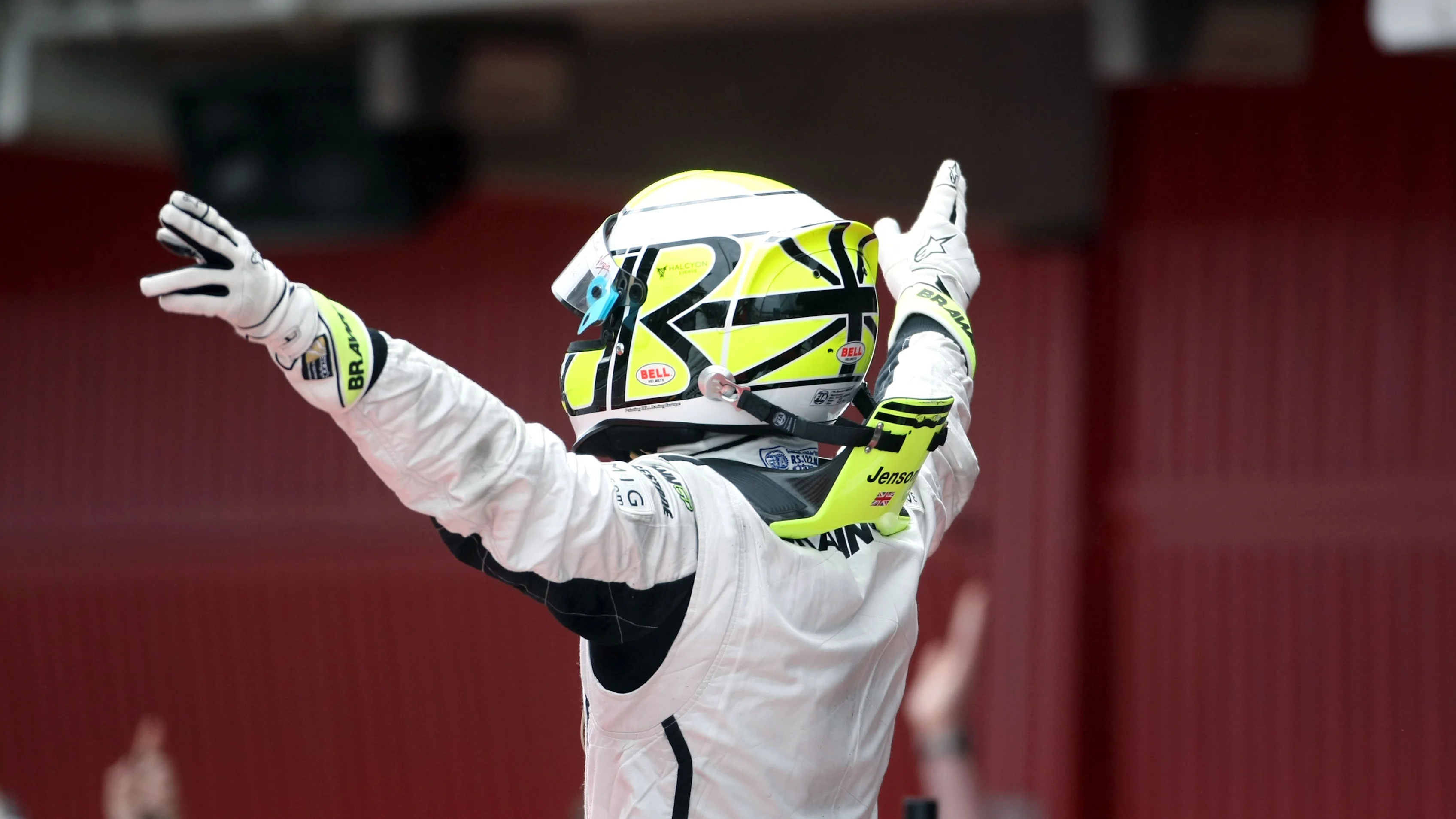 Race winner Jenson Button (GBR) Brawn Grand Prix BGP 001 in parc ferme.\r\nFormula One World