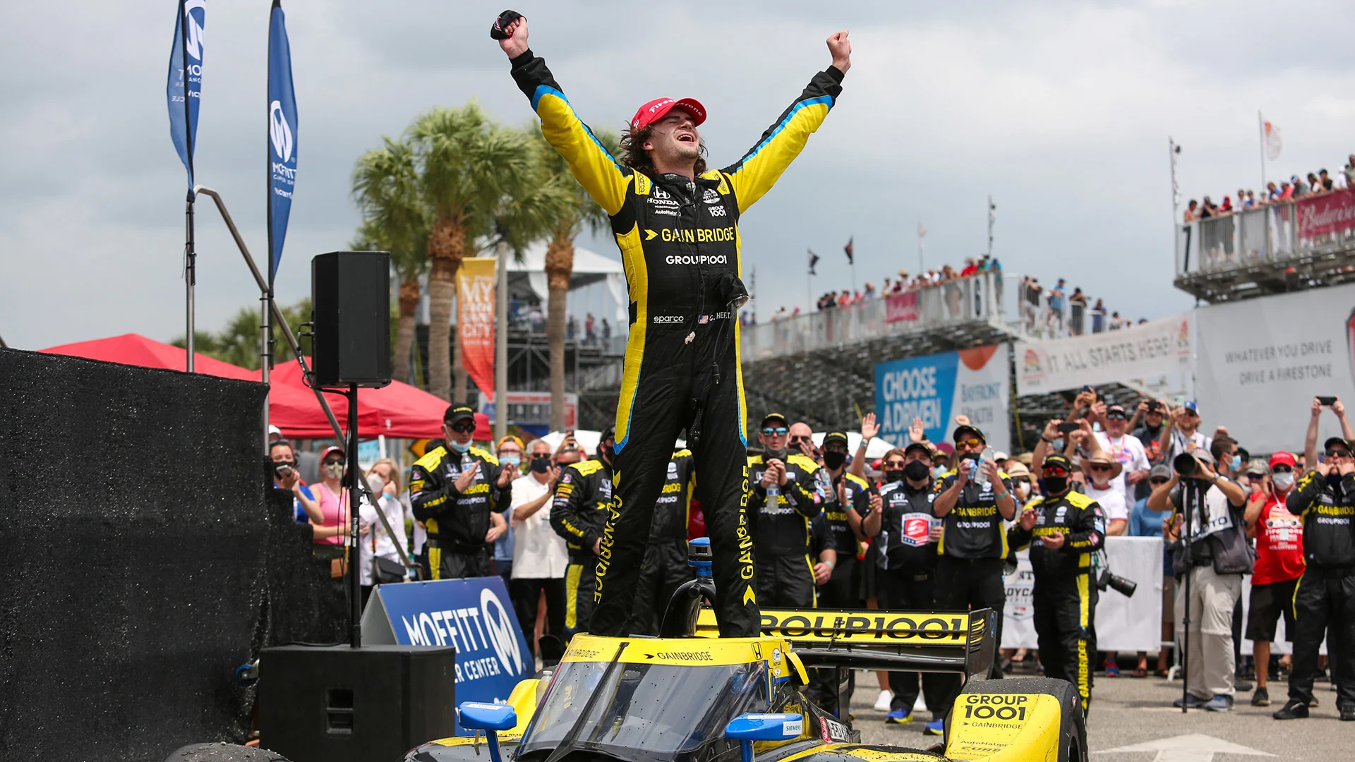 ST. PETERSBURG, FL - APRIL 25: Colton Herta, driver of the #26 Gainbridge Andretti Autosport Honda,