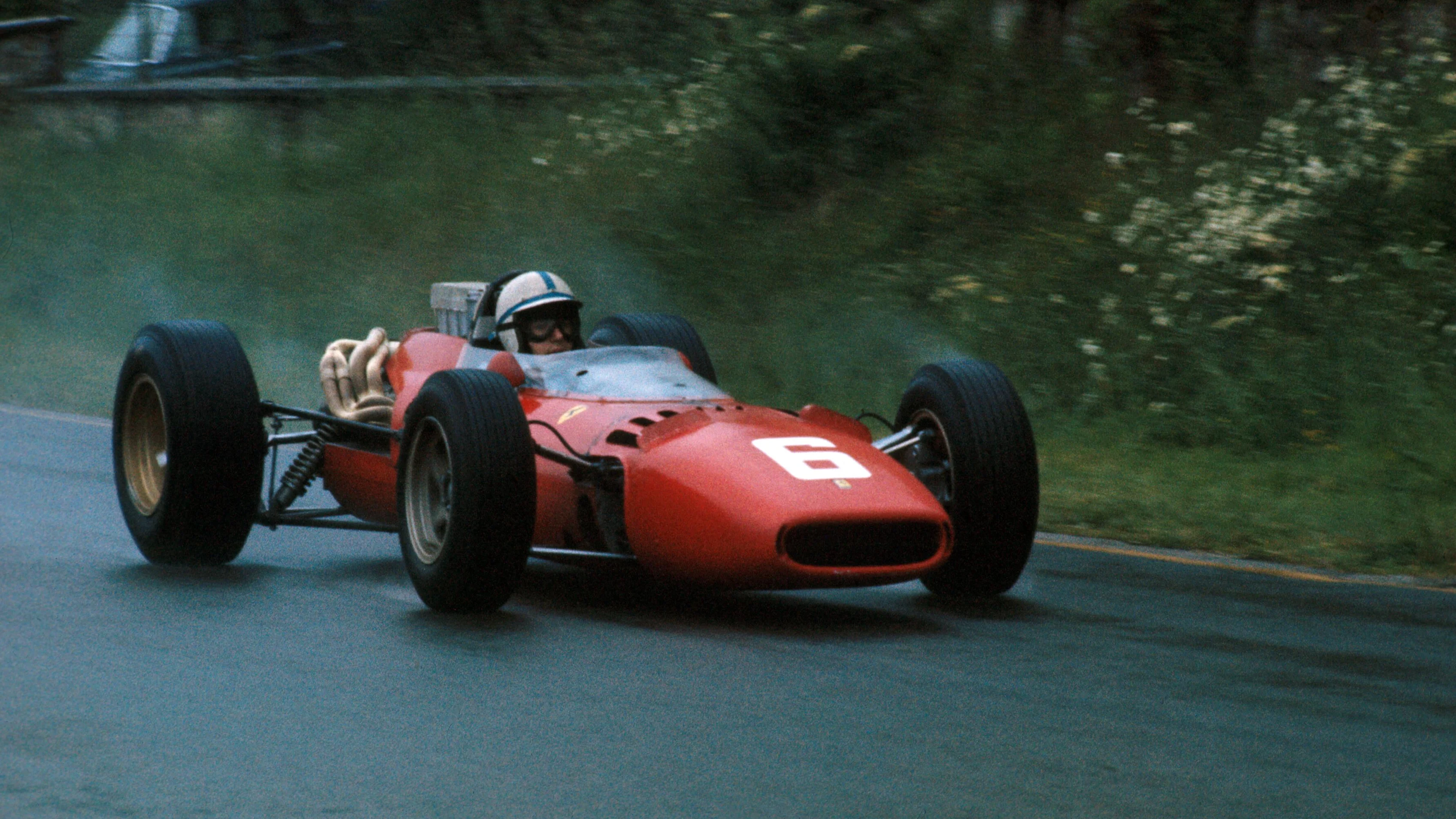 Belgian GP, Spa,  12 June 1965. Winner John Surtees, Ferrari 312\n