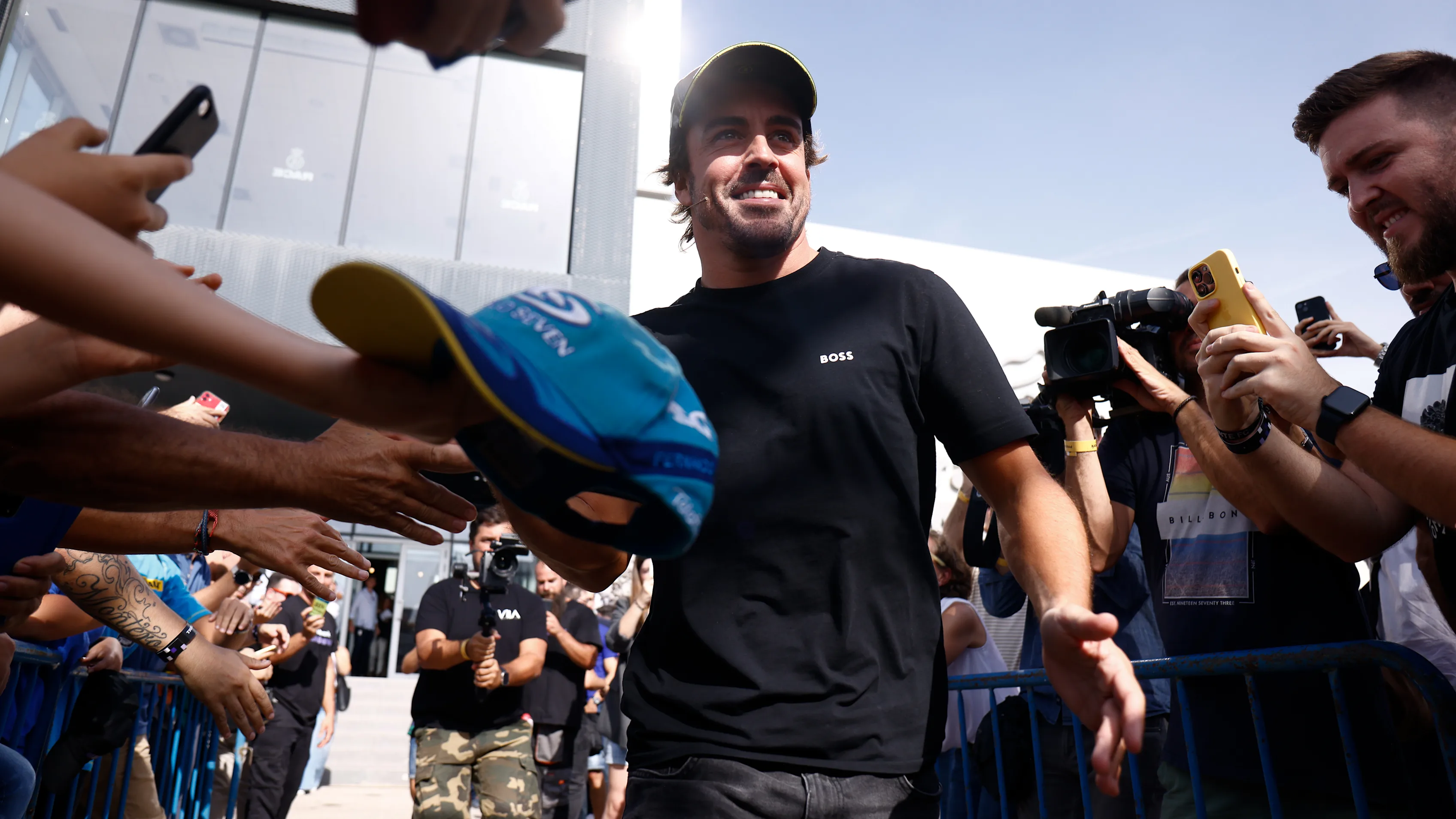 MADRID, SPAIN - SEPTEMBER 06: Fernando Alonso during an event to celebrate Fernando Alonso and