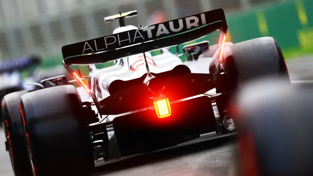 SPA, BELGIUM - JULY 28: Daniel Ricciardo of Australia and Scuderia AlphaTauri and Yuki Tsunoda of