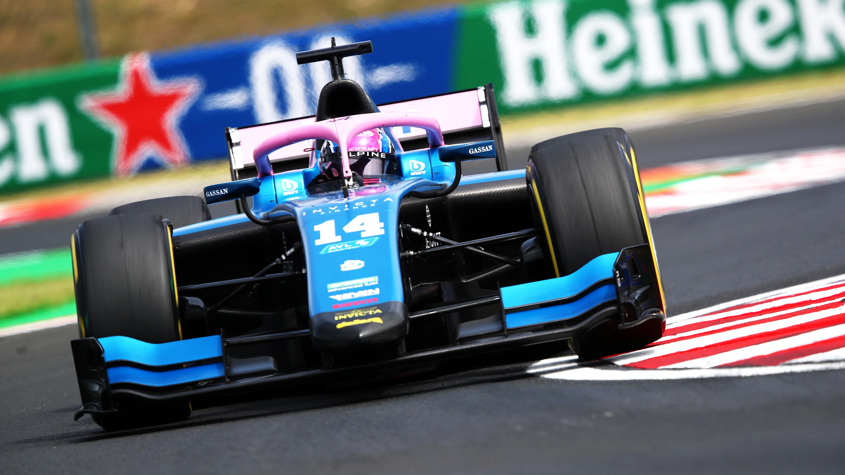 BUDAPEST, HUNGARY - JULY 21: Jack Doohan of Australia and Invicta Virtuosi Racing (14) on track