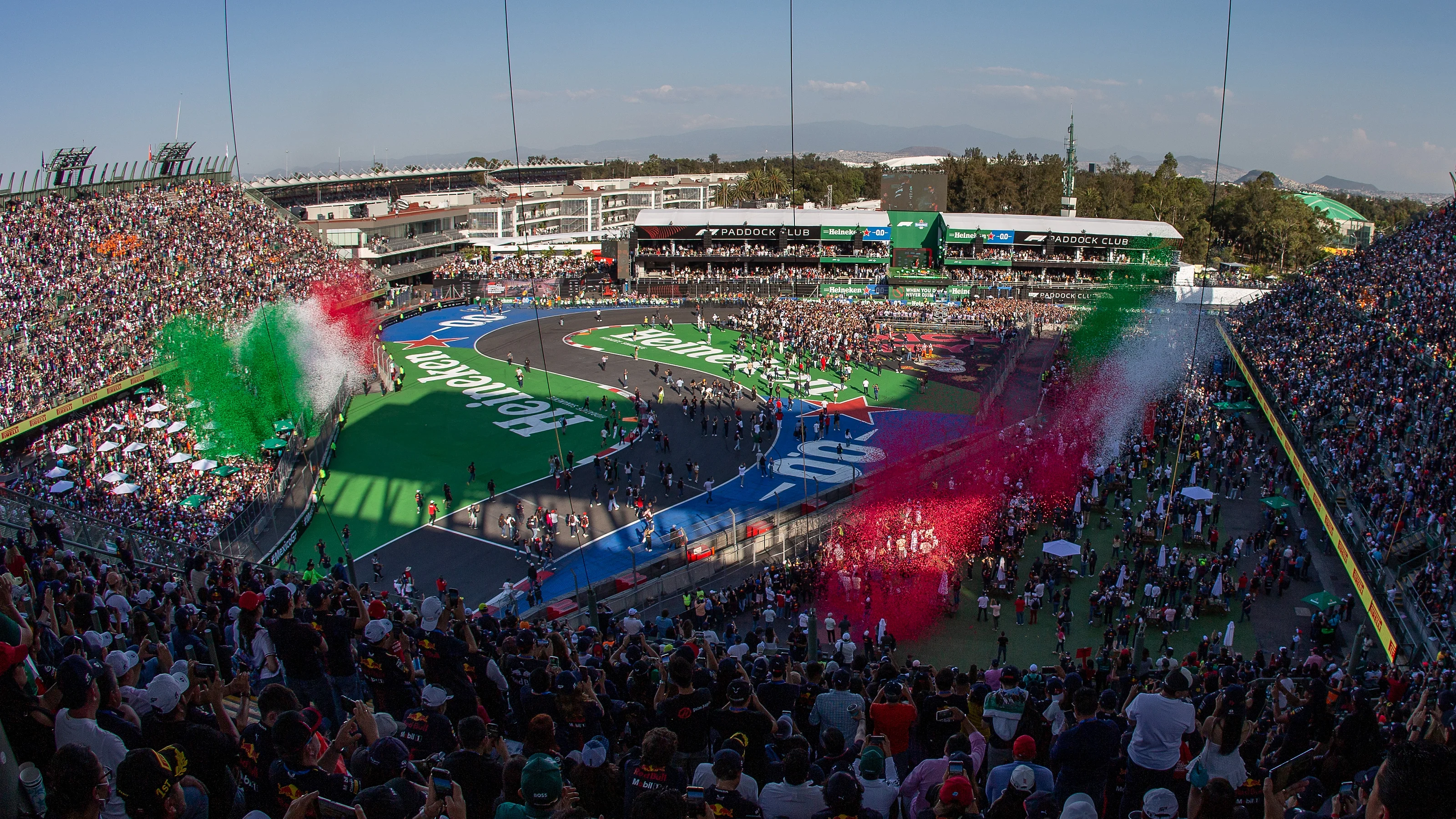 MEXICO CITY, MEXICO - OCTOBER 29: General view of the stands during the F1 Grand Prix of Mexico at
