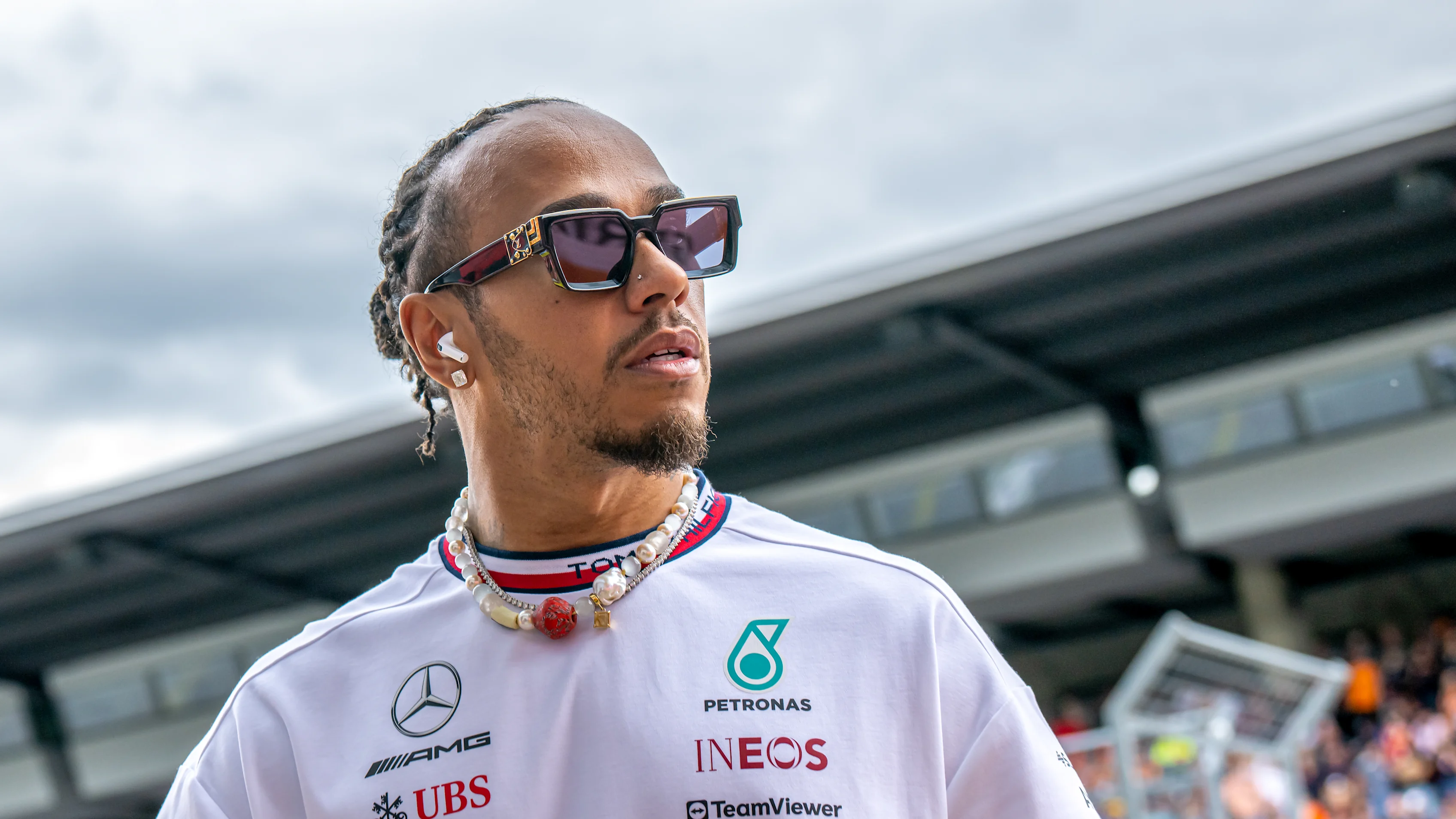 RED BULL RING, AUSTRIA - JULY 02: Lewis Hamilton, Mercedes F1 F1 W14 prior to the F1 Grand Prix of