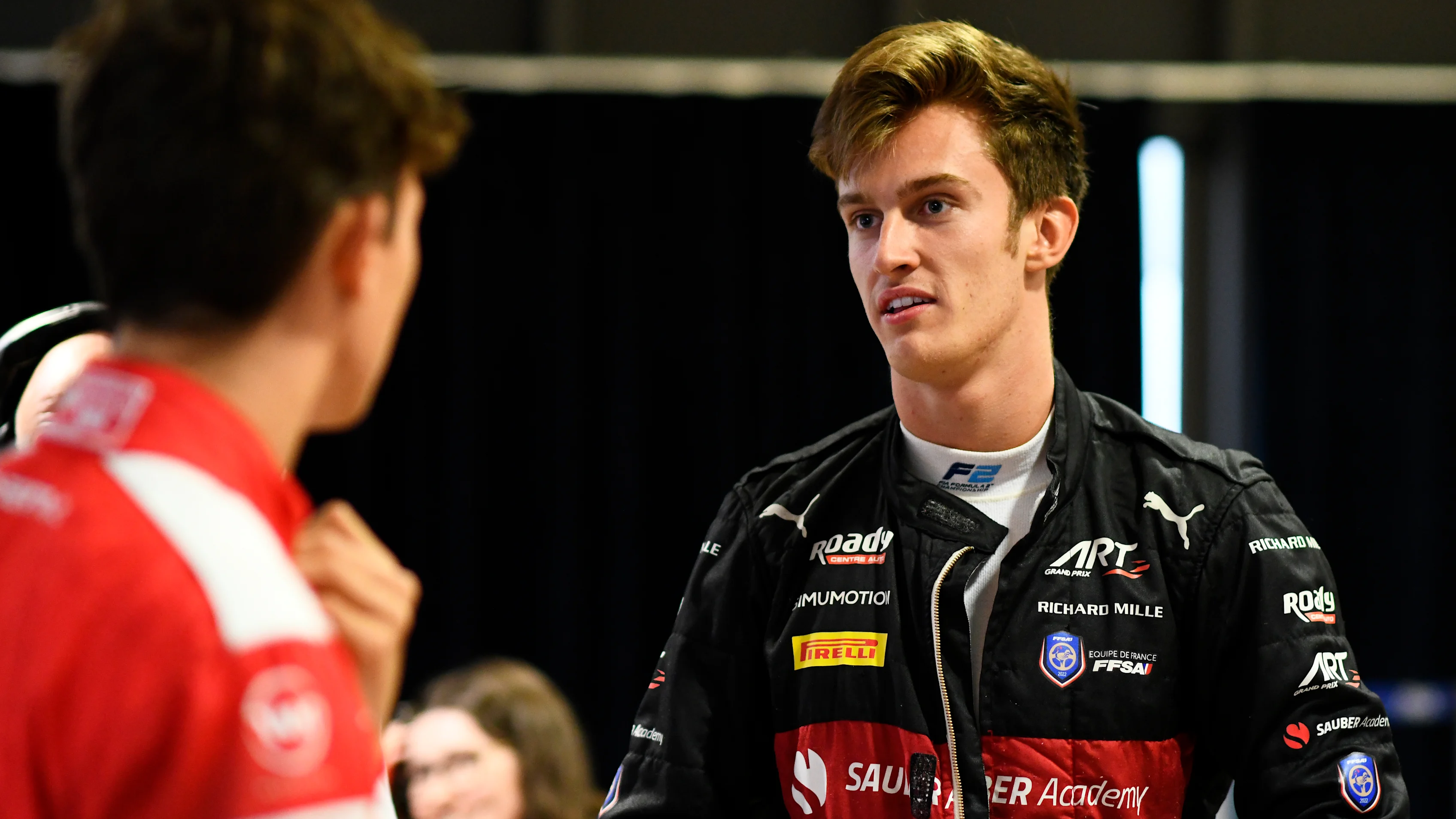 MONZA, ITALY - SEPTEMBER 01: Pole position qualifier Theo Pourchaire of France and ART Grand Prix