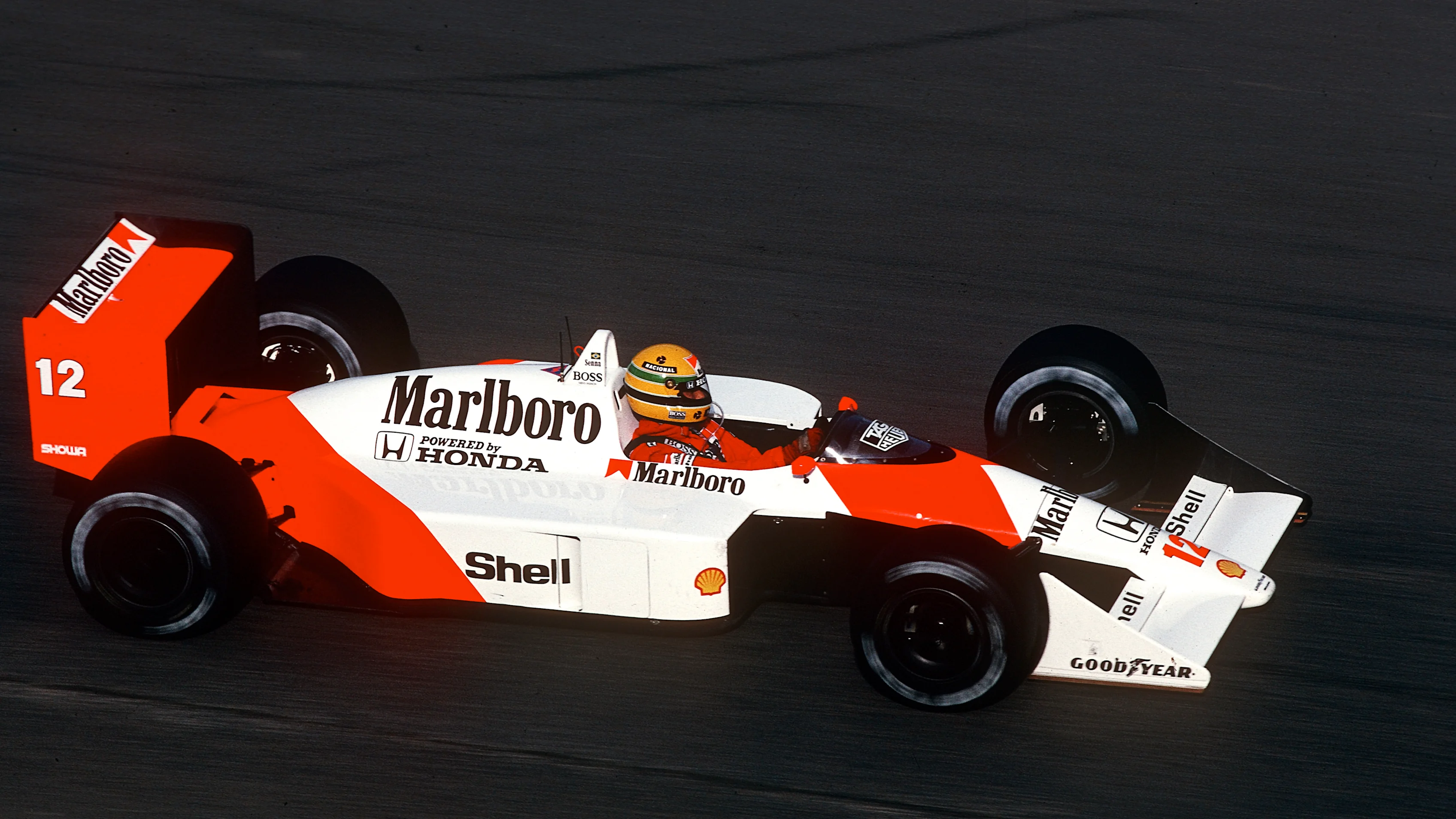 Ayrton Senna, McLaren-Honda MP4/4, Grand Prix of Belgium, Spa-Francorchamps, 28 August 1988. (Photo
