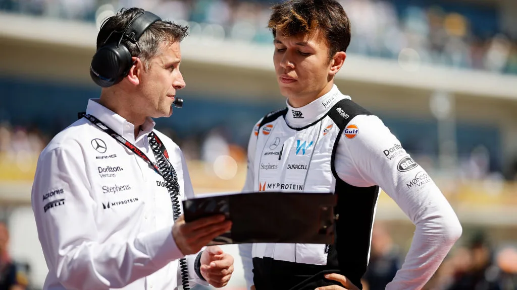 AUSTIN, TEXAS - OCTOBER 22: Alexander Albon of Thailand and Williams prepares to drive on the grid
