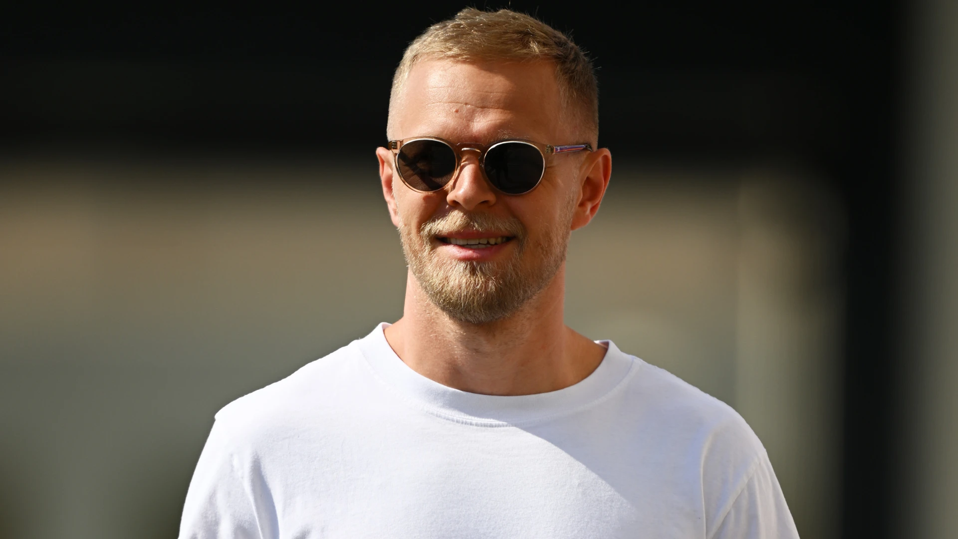 LUSAIL CITY, QATAR - DECEMBER 01: Kevin Magnussen of Denmark and Haas F1 looks on from the drivers