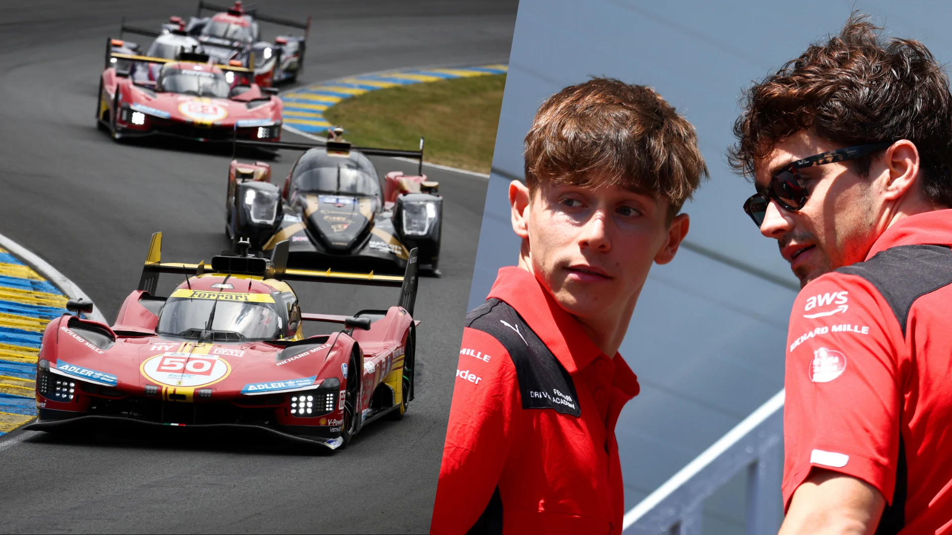 LE MANS, FRANCE - JUNE 13: The #50 Ferrari AF Corse, Ferrari 499P of Antonio Fuoco, Miguel Molina,