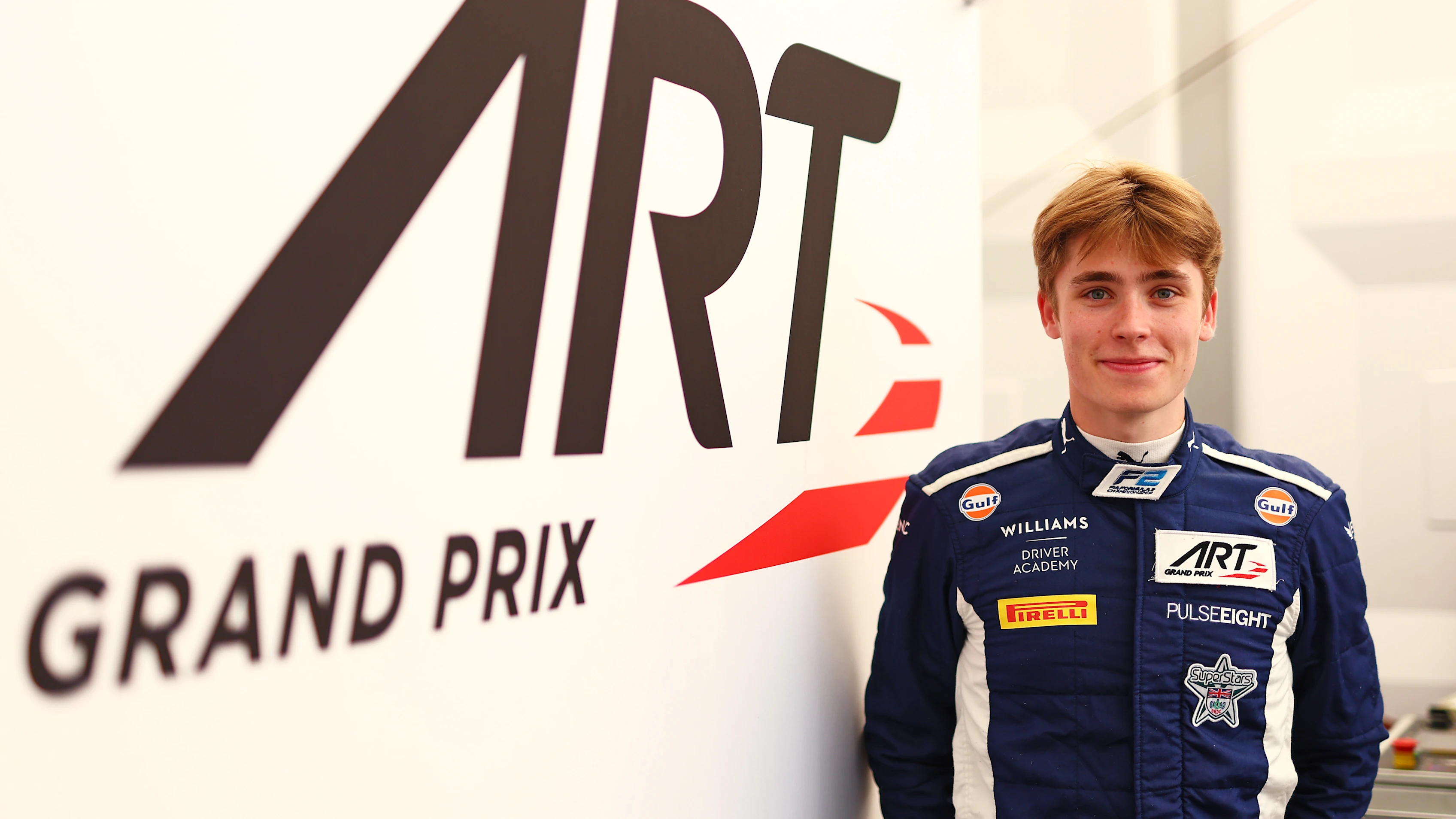 BAKU, AZERBAIJAN - SEPTEMBER 12: Luke Browning of Great Britain and ART Grand Prix (2) looks on in