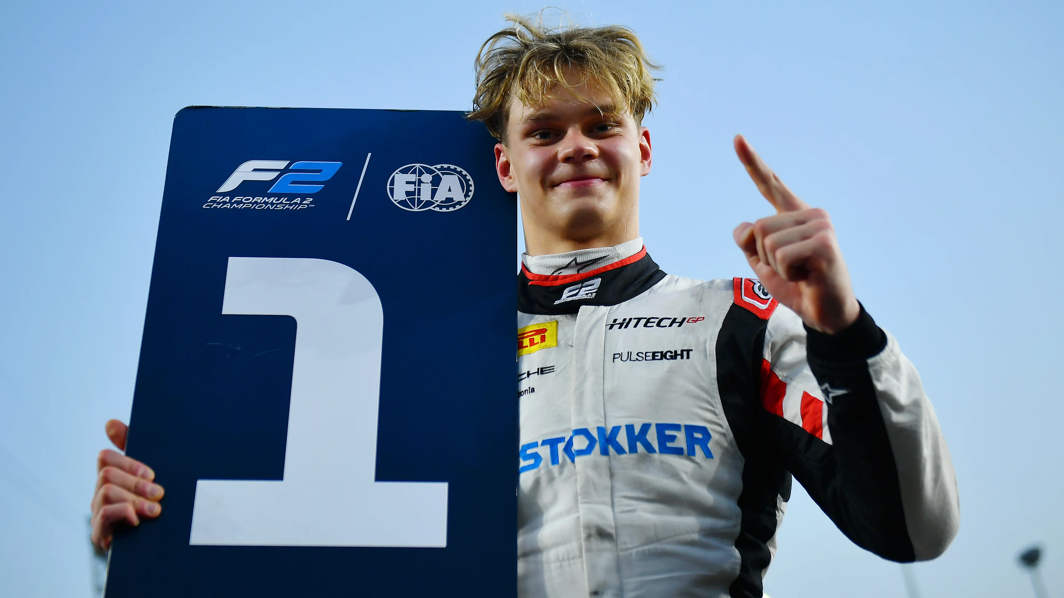 LUSAIL CITY, QATAR - DECEMBER 01: Race winner Paul Aron of Estonia and Hitech Pulse-Eight (17)