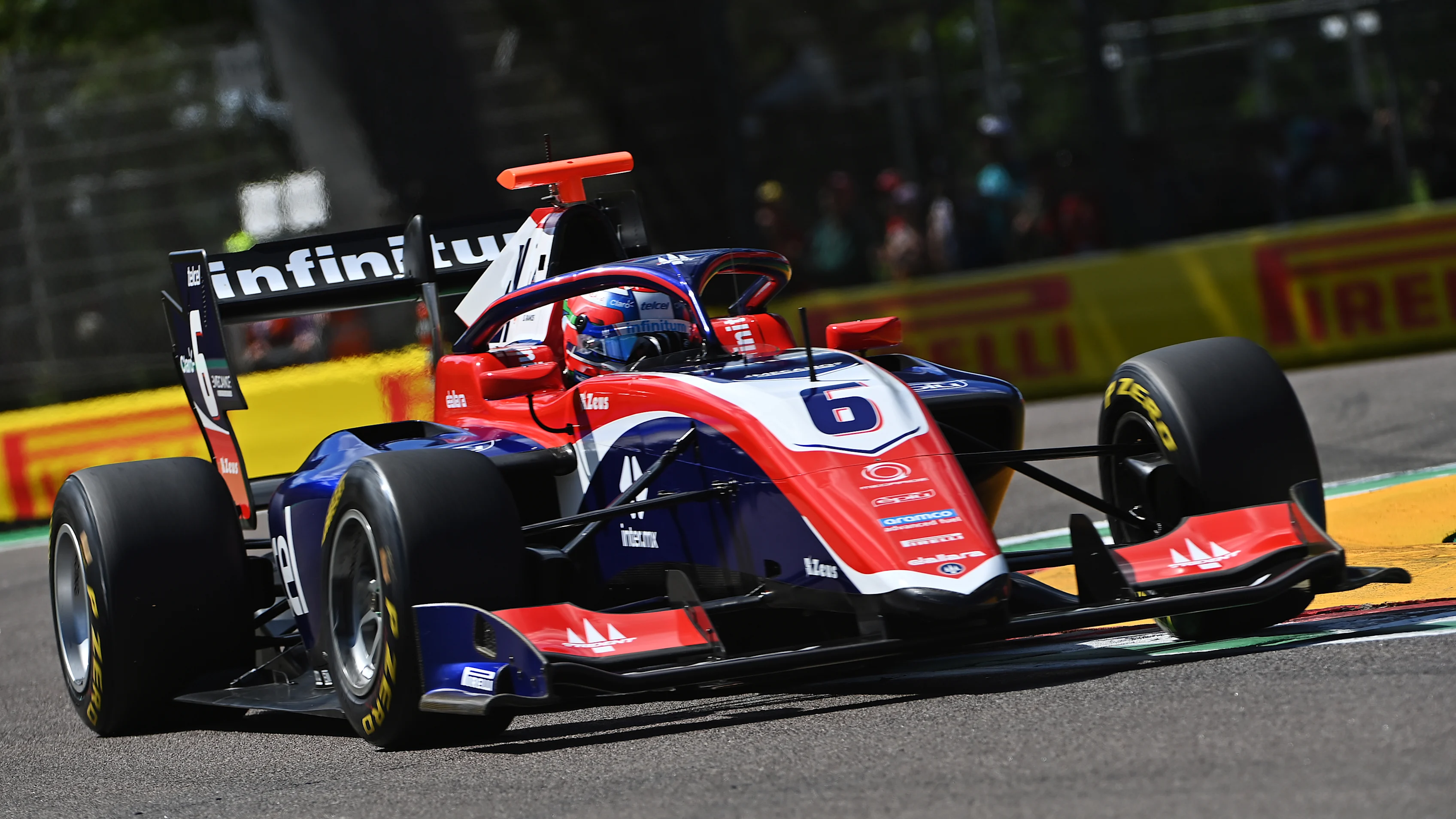 IMOLA, ITALY - MAY 17: Santiago Ramos of Mexico and Trident (6) drives on track during qualifying