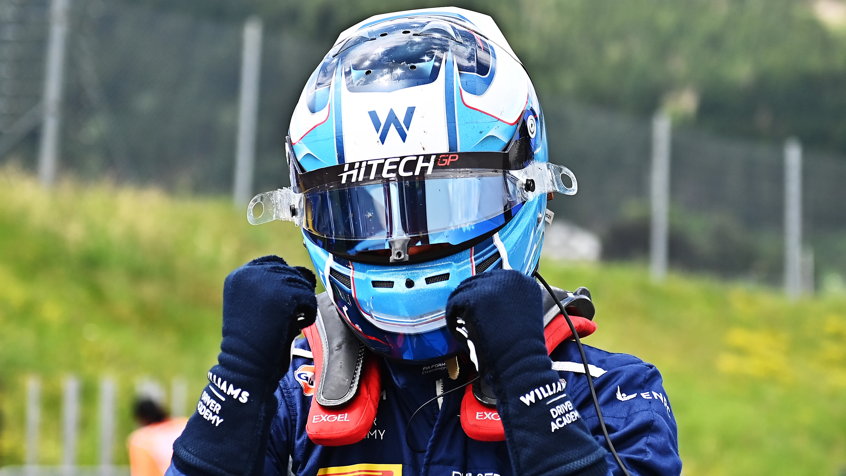 SPIELBERG, AUSTRIA - JUNE 28: Pole position qualifier Luke Browning of Great Britain and Hitech