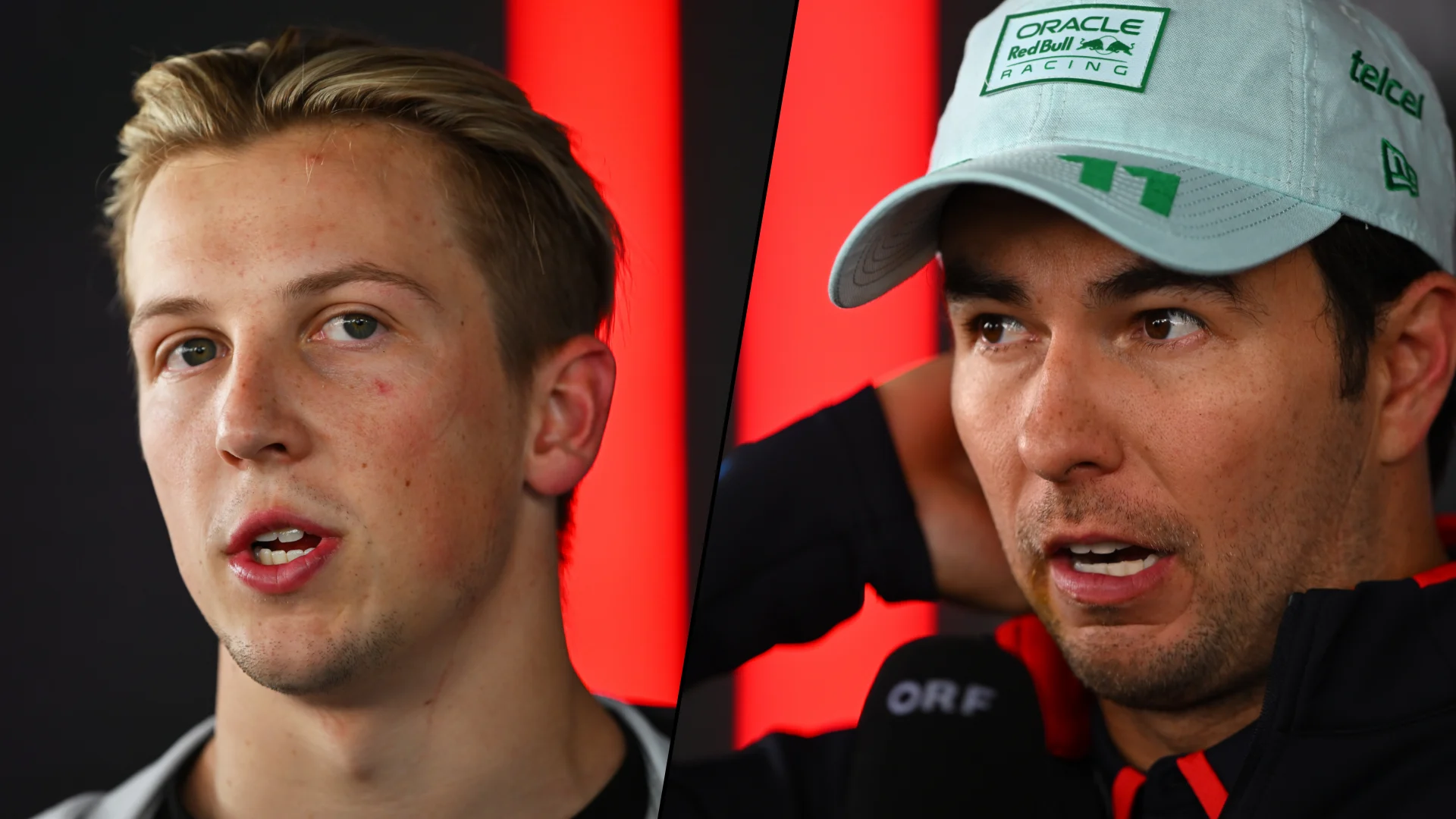 MEXICO CITY, MEXICO - OCTOBER 27: Sergio Perez of Mexico and Oracle Red Bull Racing talks to the