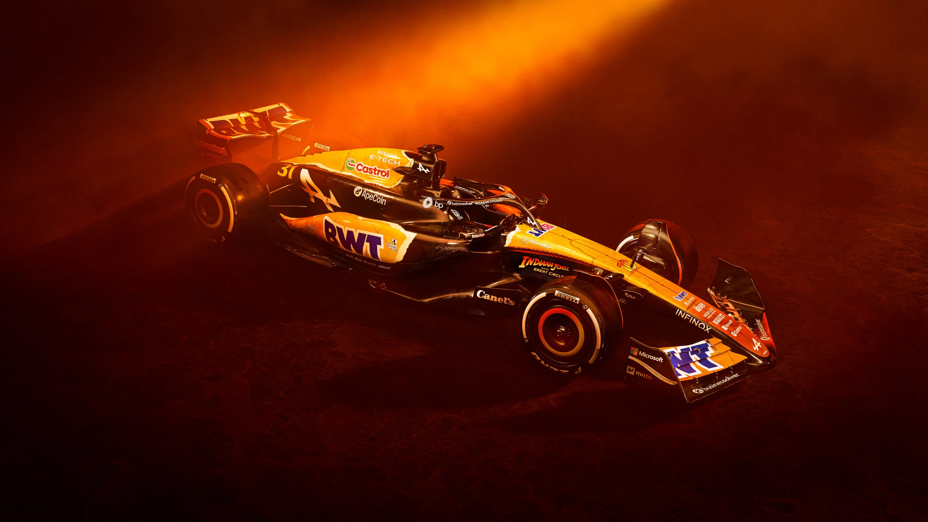 A closer look at Alpine’s Indiana Jones-inspired livery for United States Grand Prix weekend