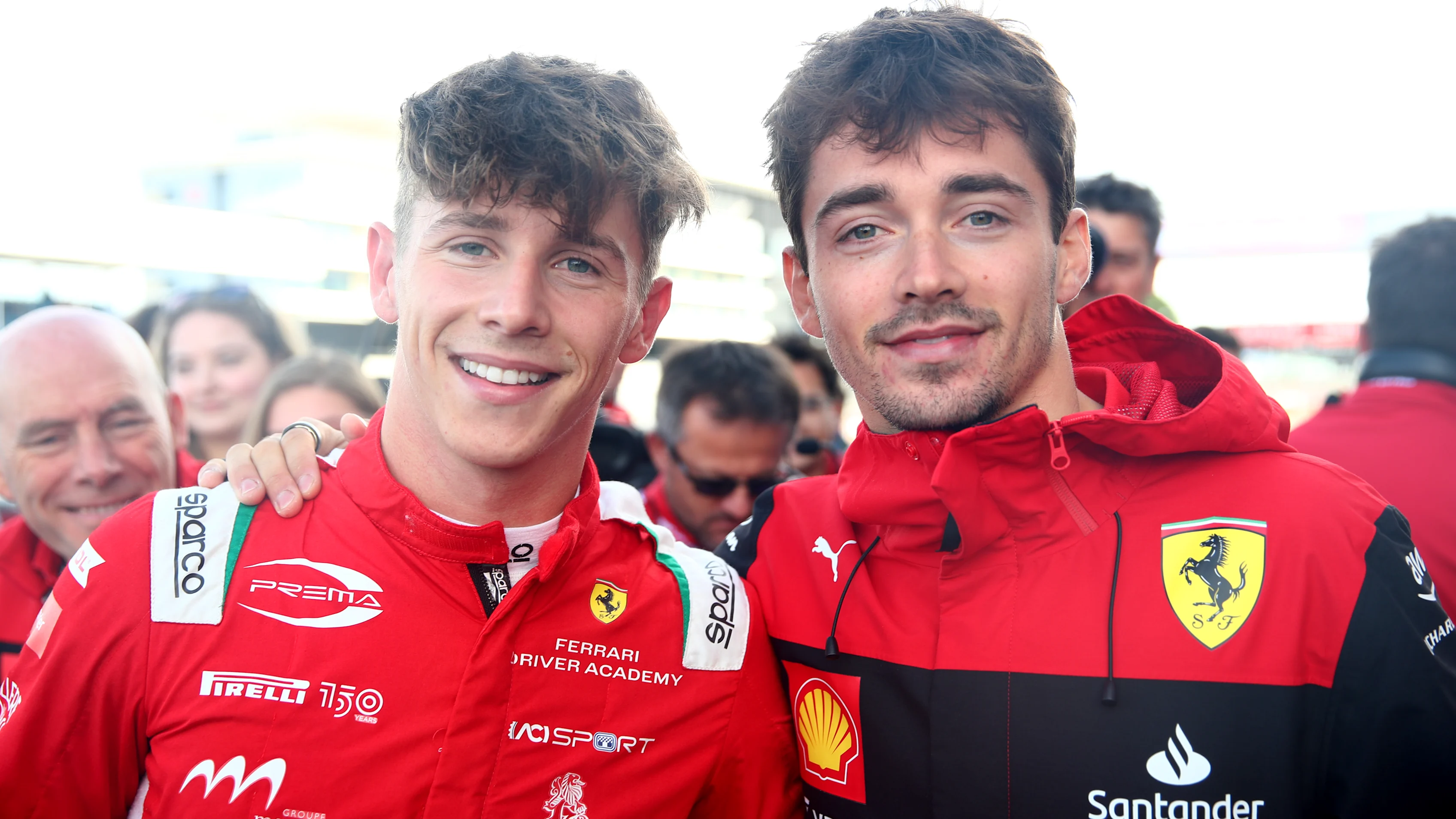 NORTHAMPTON, ENGLAND - JULY 03: Race winner Arthur Leclerc of Monaco and Prema Racing (4)