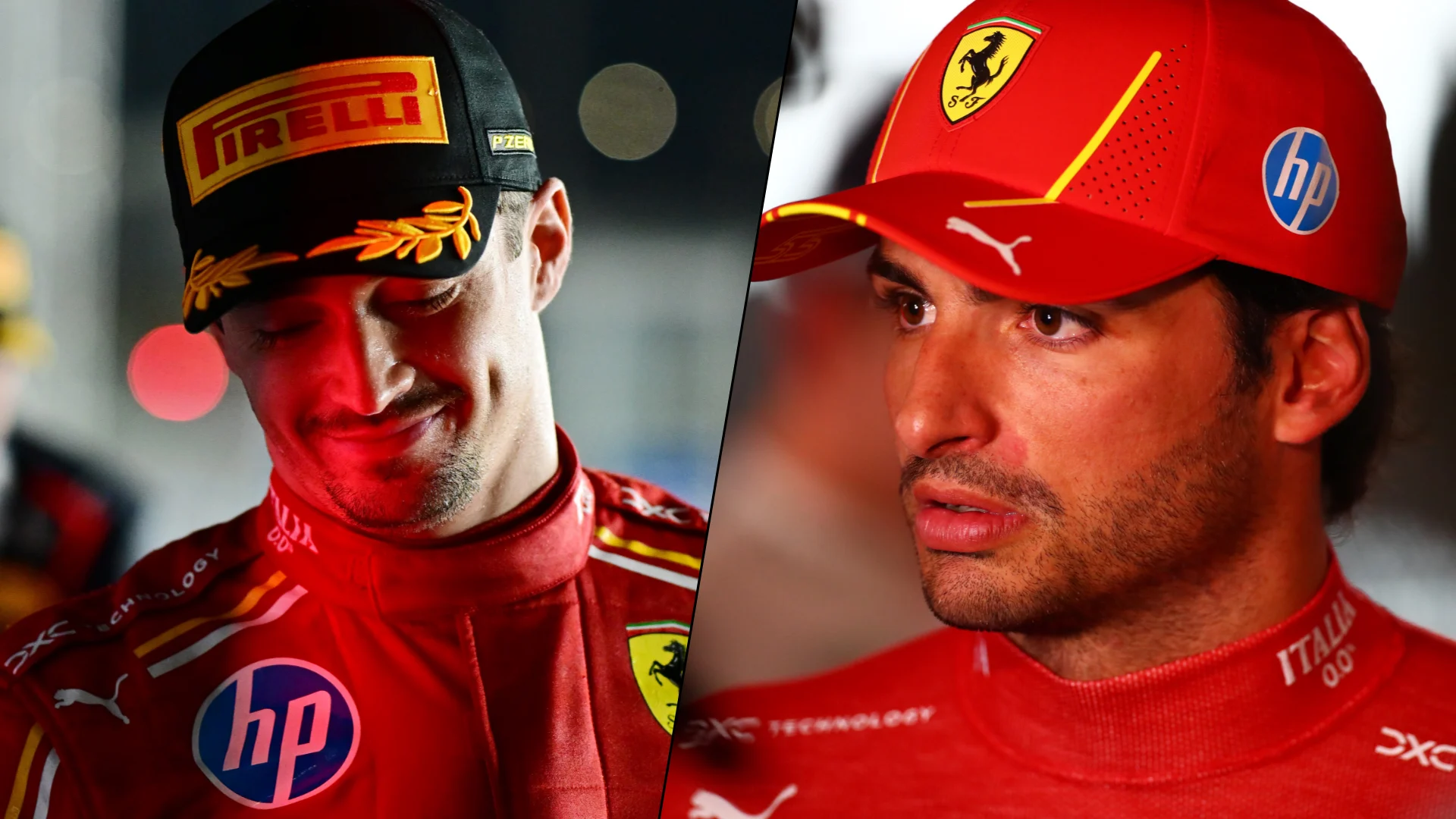 LUSAIL CITY, QATAR - DECEMBER 01: Sixth placed finisher Carlos Sainz of Spain and Ferrari talks to