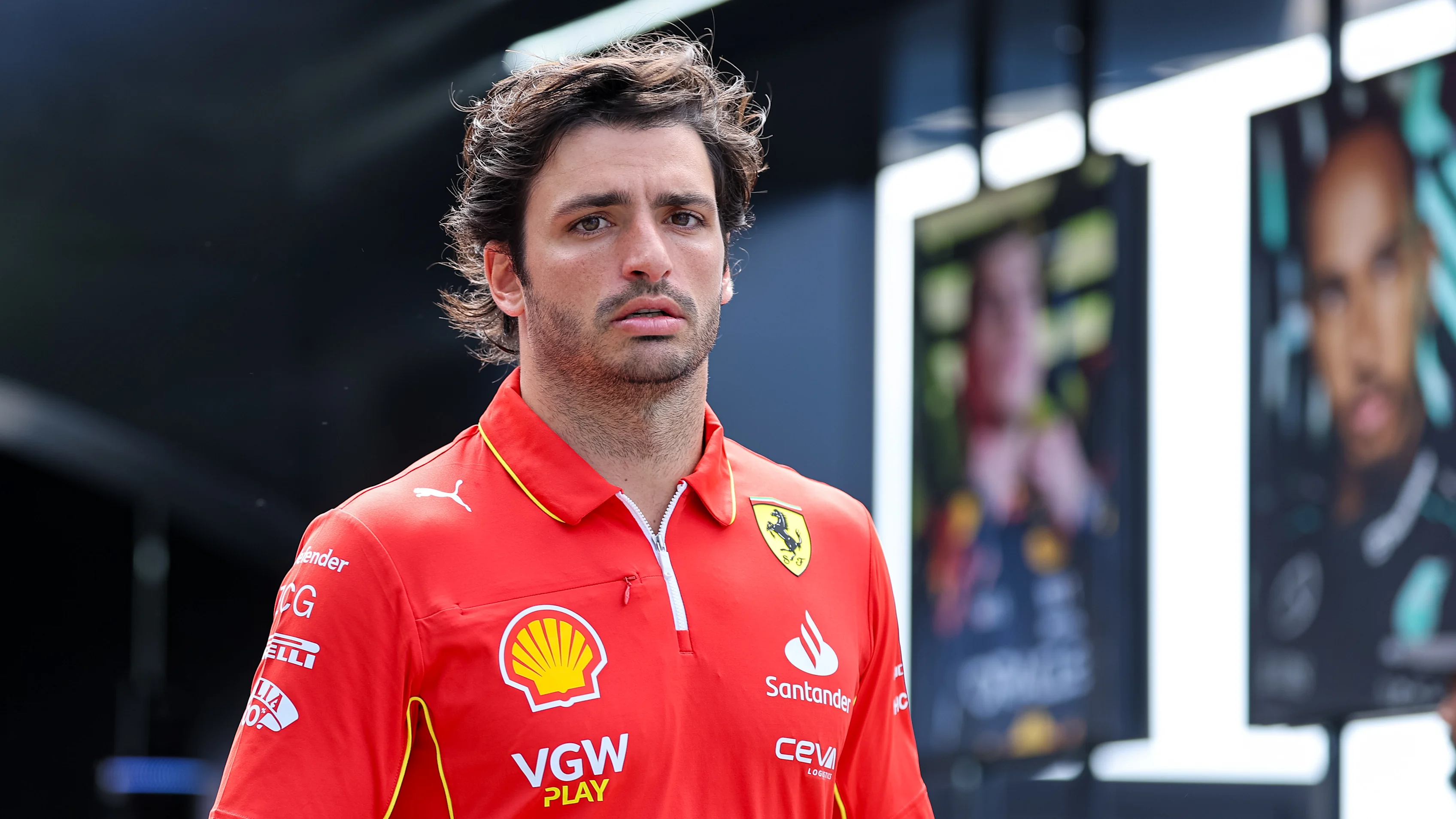 JEDDAH, SAUDI ARABIA - MARCH 6: Carlos Sainz of Spain and Scuderia Ferrari looks on during previews