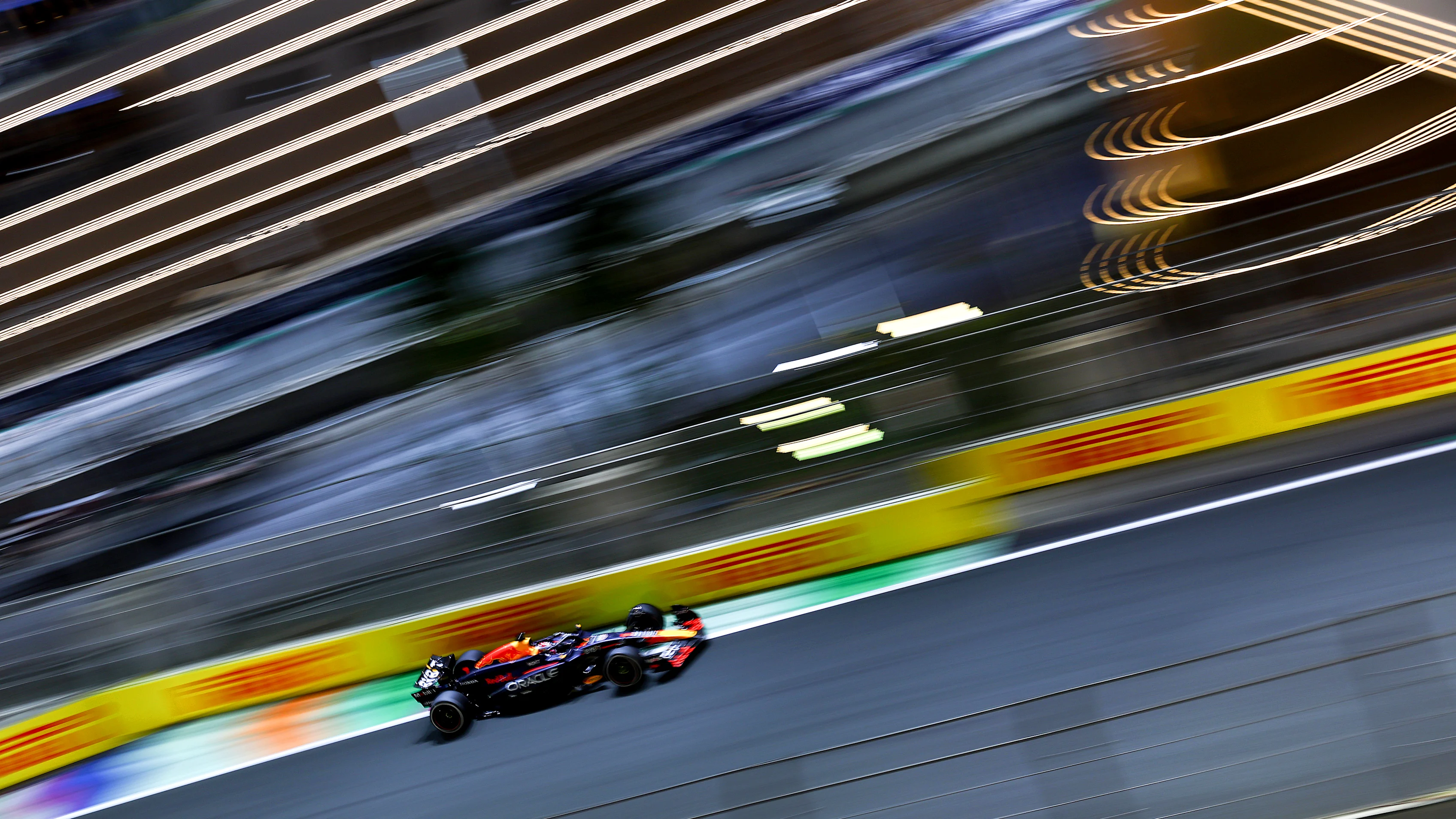 JEDDAH, SAUDI ARABIA - MARCH 09: Max Verstappen of the Netherlands driving the (1) Oracle Red Bull