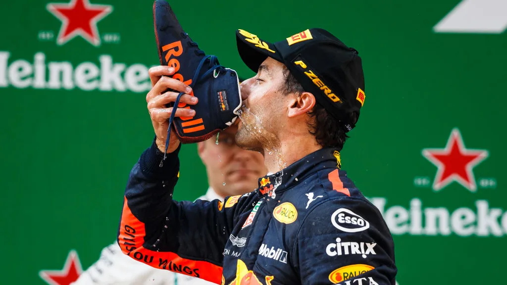 SHANGHAI, CHINA - APRIL 15:  Race winner Daniel Ricciardo of Australia and Red Bull Racing