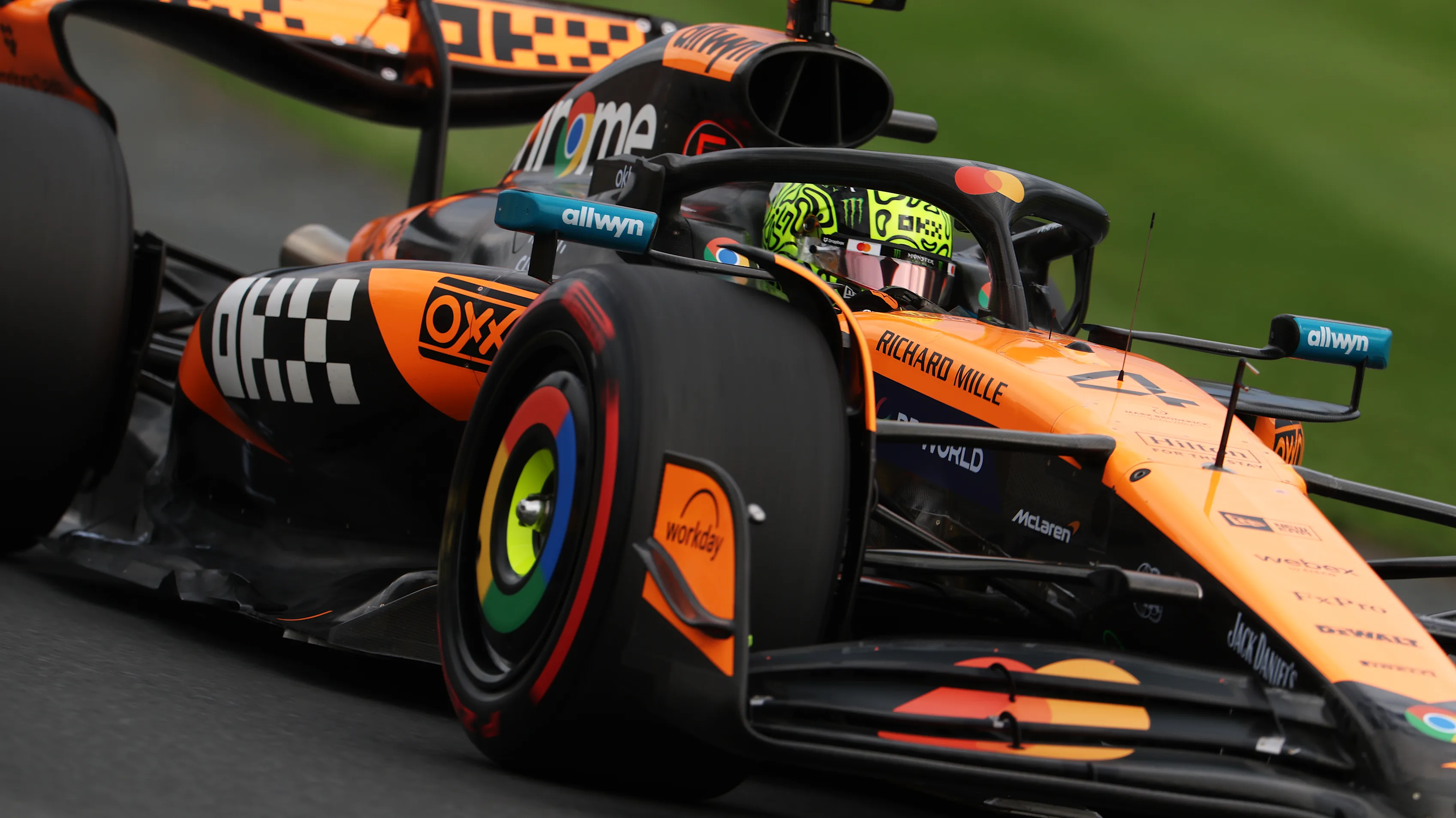 MELBOURNE, AUSTRALIA - MARCH 15: Lando Norris of Great Britain driving the (4) McLaren MCL39