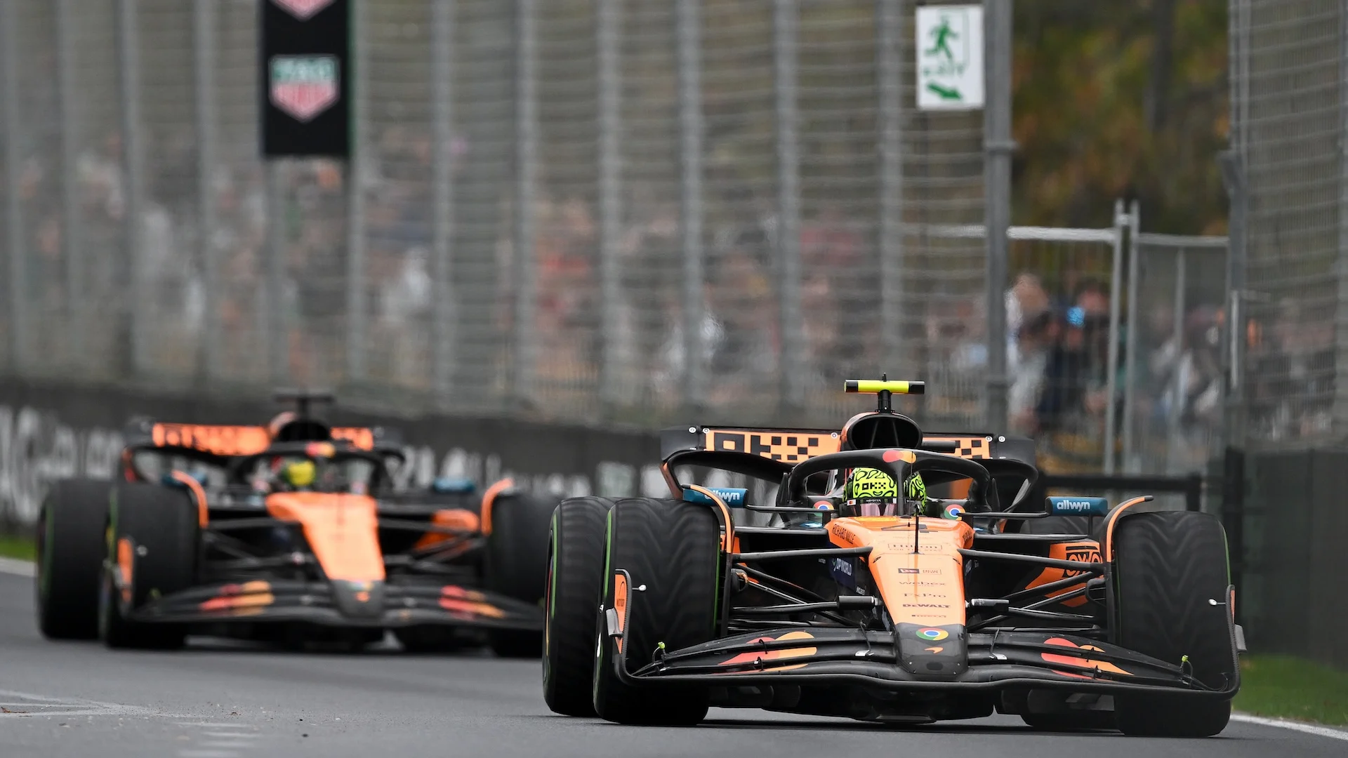 MELBOURNE, AUSTRALIA - MARCH 16: Lando Norris of Great Britain driving the (4) McLaren MCL39