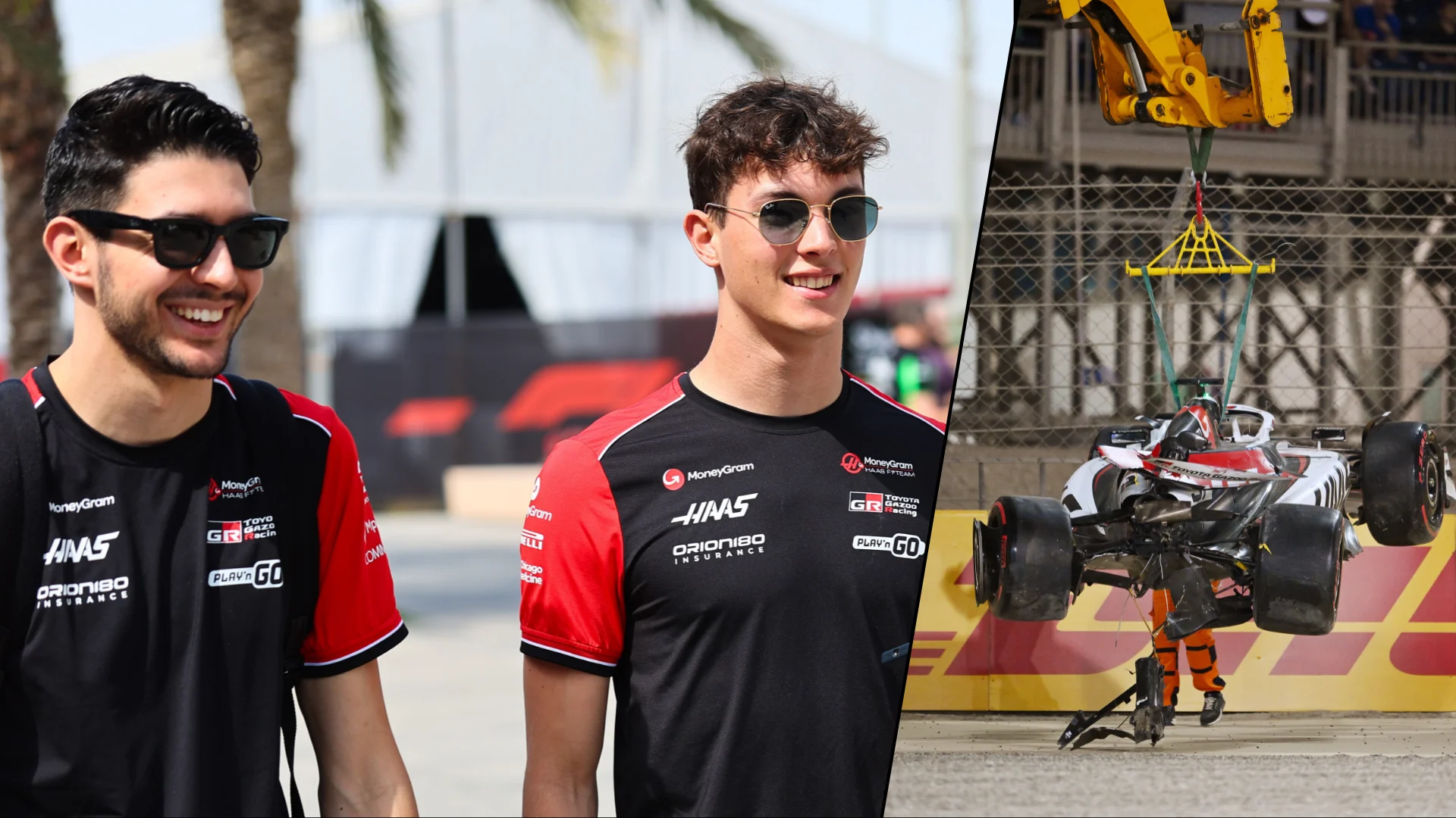 BAHRAIN, BAHRAIN - APRIL 13: Tenth placed Oliver Bearman of Great Britain and Haas