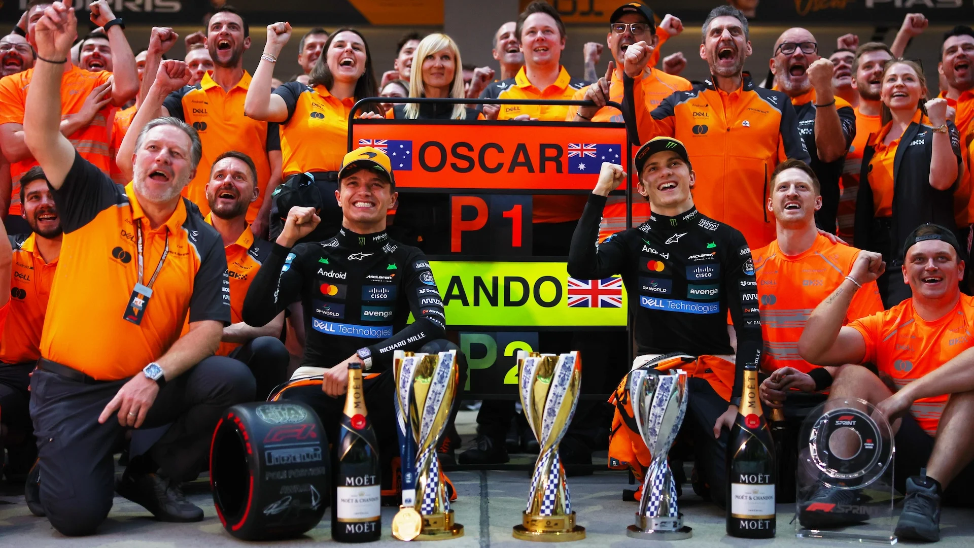 SHANGHAI, CHINA - MARCH 23: Zak Brown, Chief Executive Officer of McLaren Second placed Lando