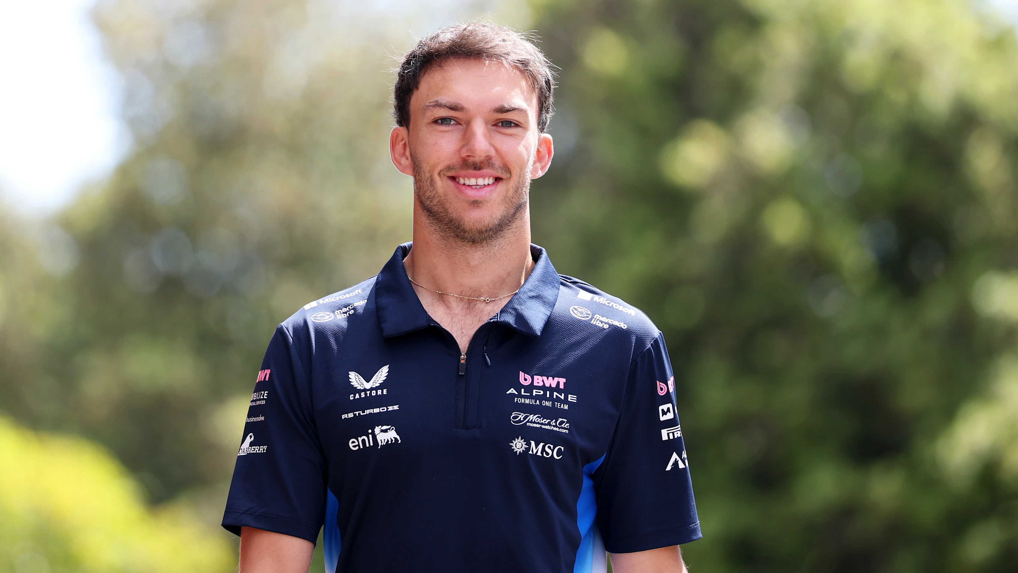 IMOLA, ITALY - MAY 16: Pierre Gasly of France and Alpine F1 arrives in the Paddock prior to