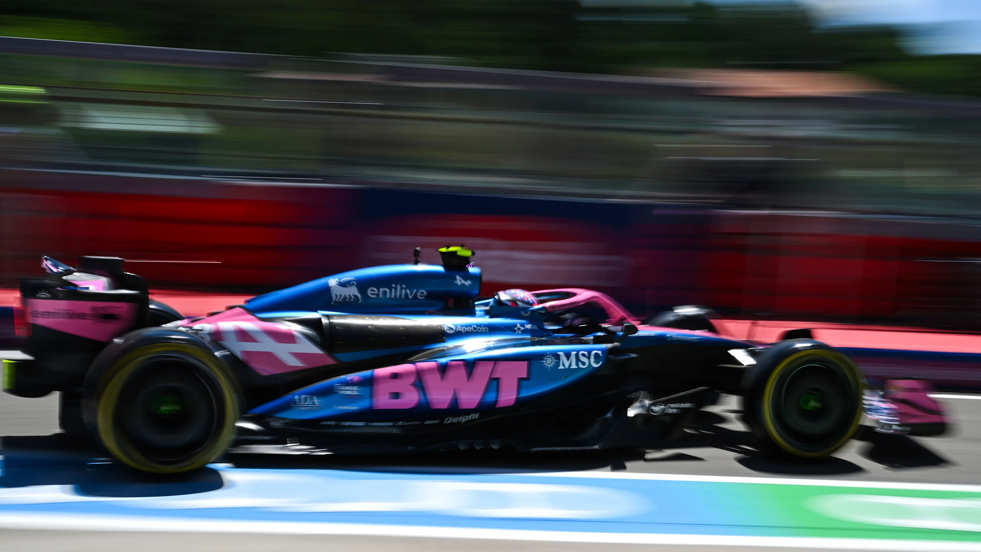 IMOLA, ITALY - MAY 16: Franco Colapinto of Argentina driving the (43) Alpine F1 A525 Renault