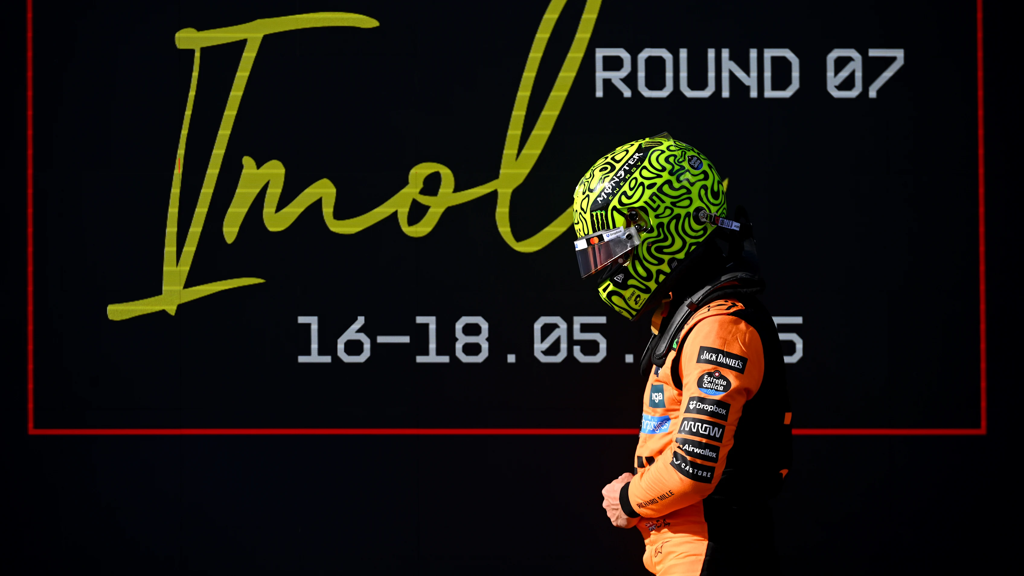 IMOLA, ITALY - MAY 17: Fourth placed qualifier Lando Norris of Great Britain and McLaren in parc