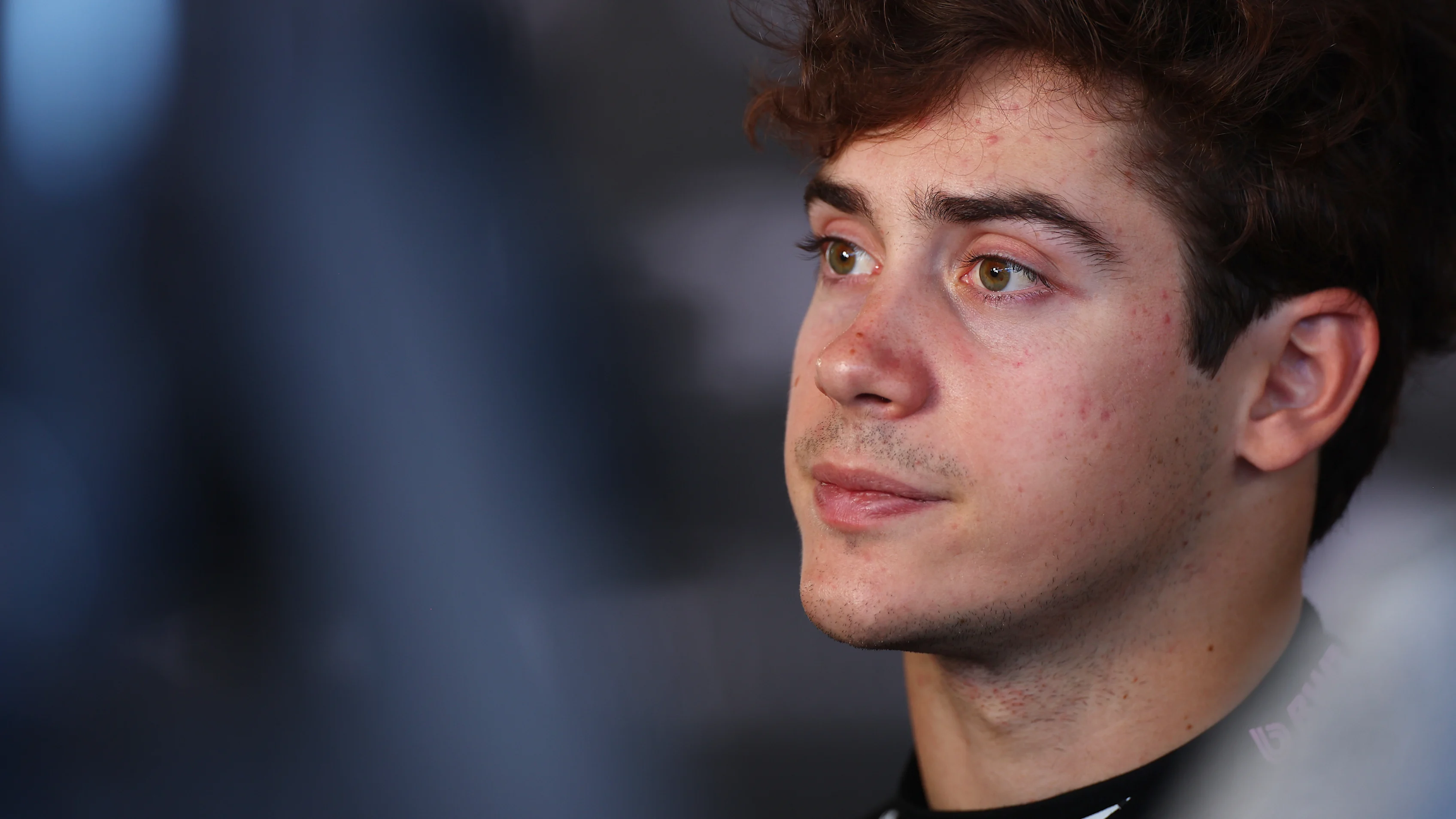 IMOLA, ITALY - MAY 17: Franco Colapinto of Argentina and Alpine F1 on stage prior to final practice
