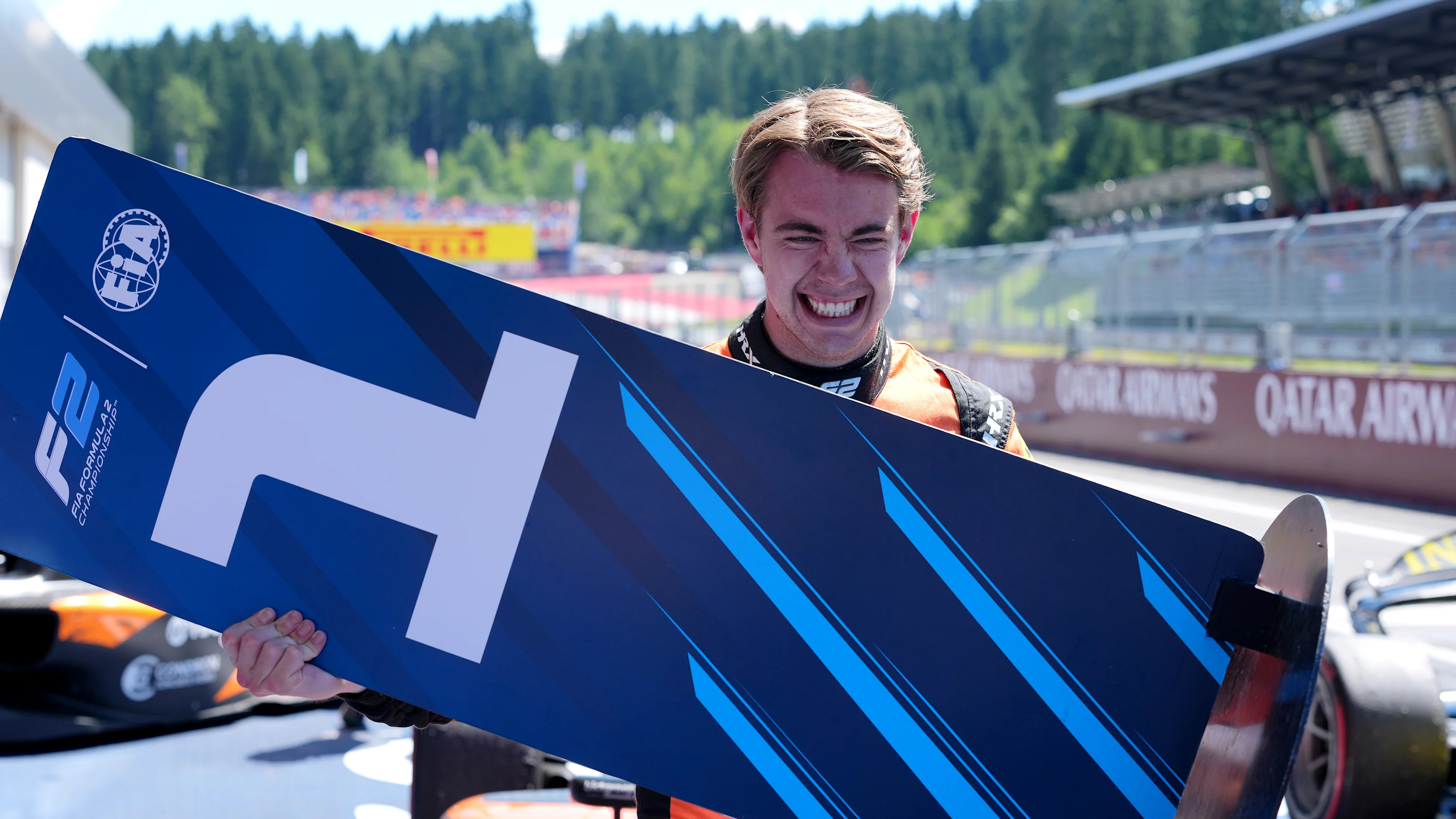 SPIELBERG, AUSTRIA - JUNE 29: Race winner Richard Verschoor of Netherlands and MP Motorsport (6)