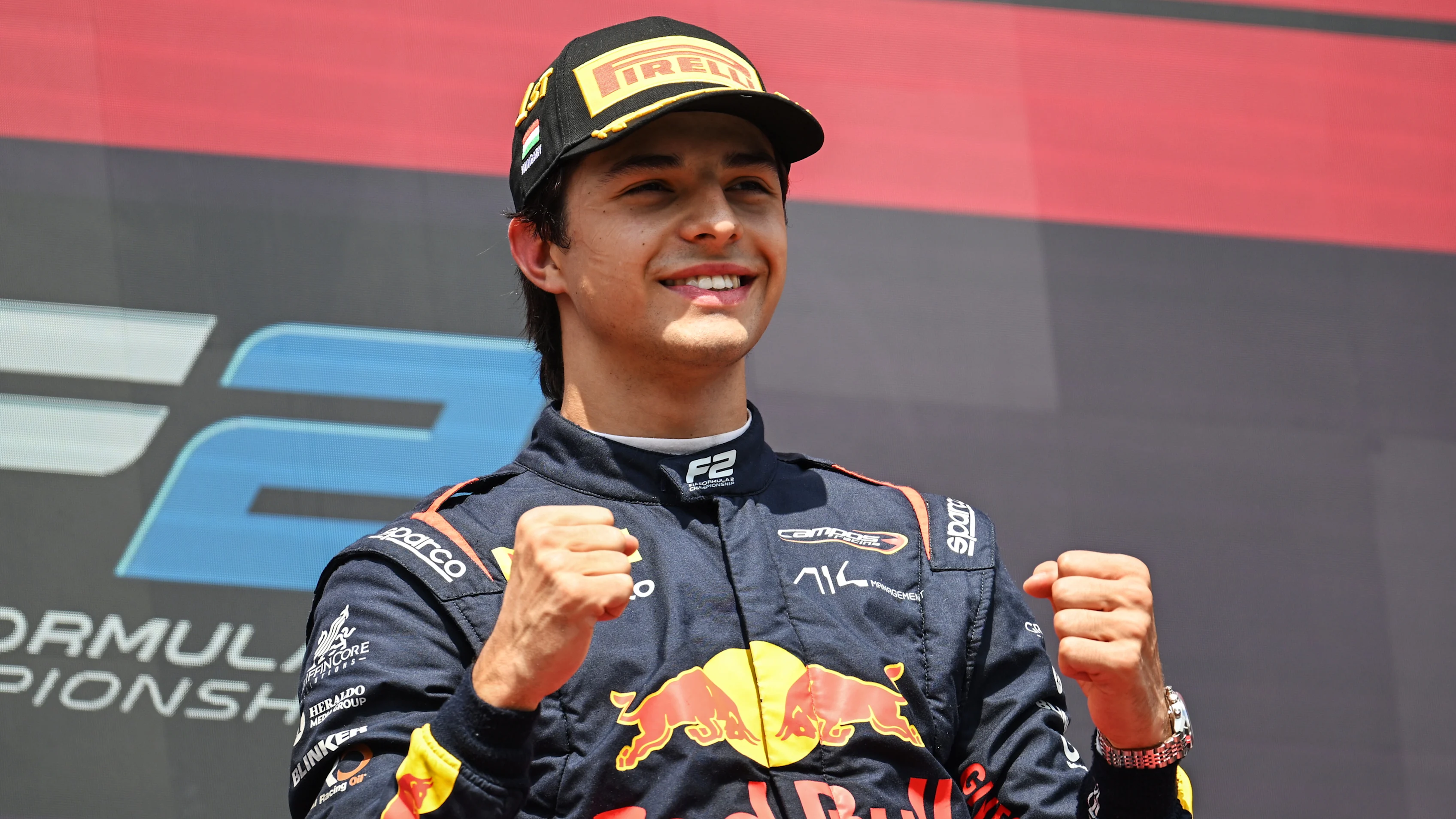 BUDAPEST, HUNGARY - AUGUST 02: Race winner Josep Maria Marti of Spain and Campos Racing (3)
