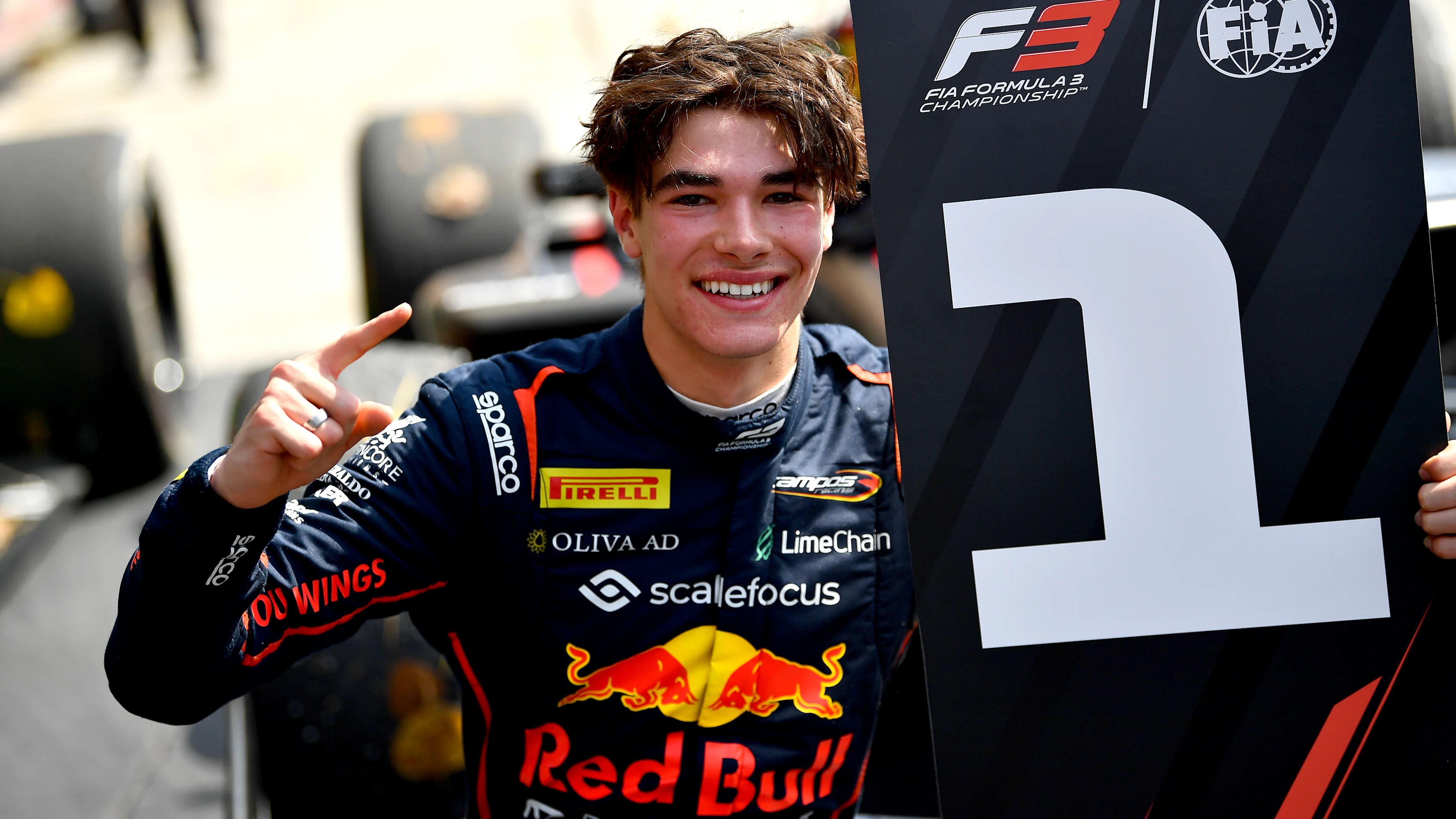 BAHRAIN, BAHRAIN - APRIL 12: Race winner Nikola Tsolov of Bulgaria and Campos Racing (12)