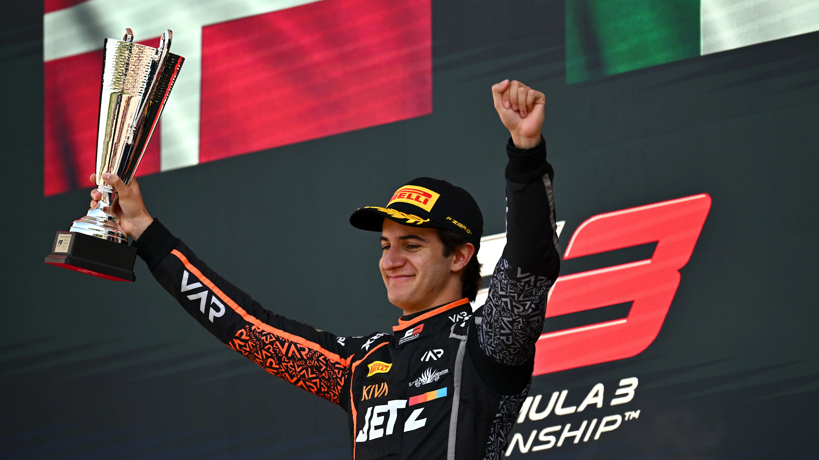 IMOLA, ITALY - MAY 18: Race winner Santiago Ramos of Mexico and Van Amersfoort Racing (21)