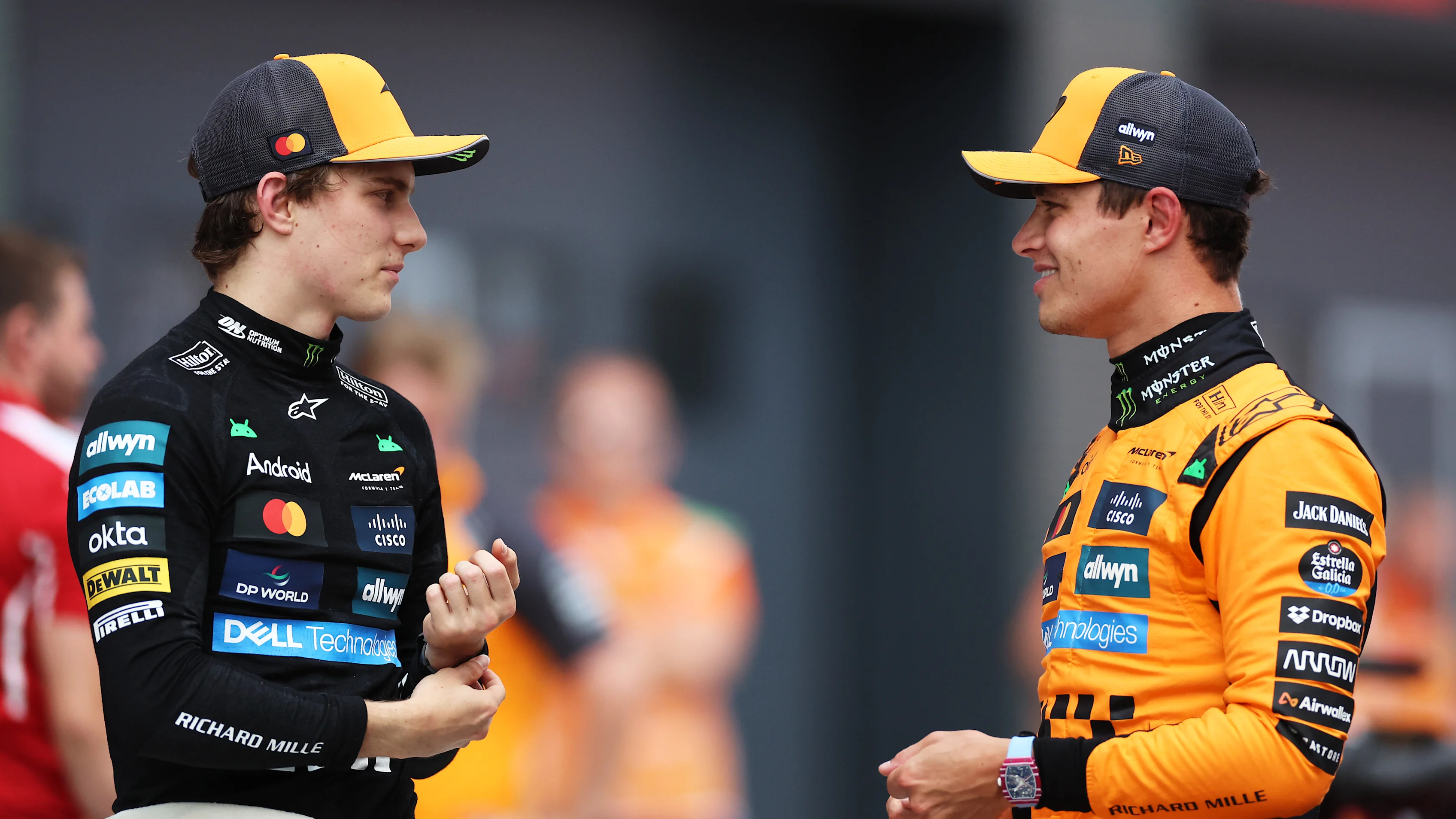 BUDAPEST, HUNGARY - AUGUST 02: Second placed qualifier Oscar Piastri of Australia and McLaren and